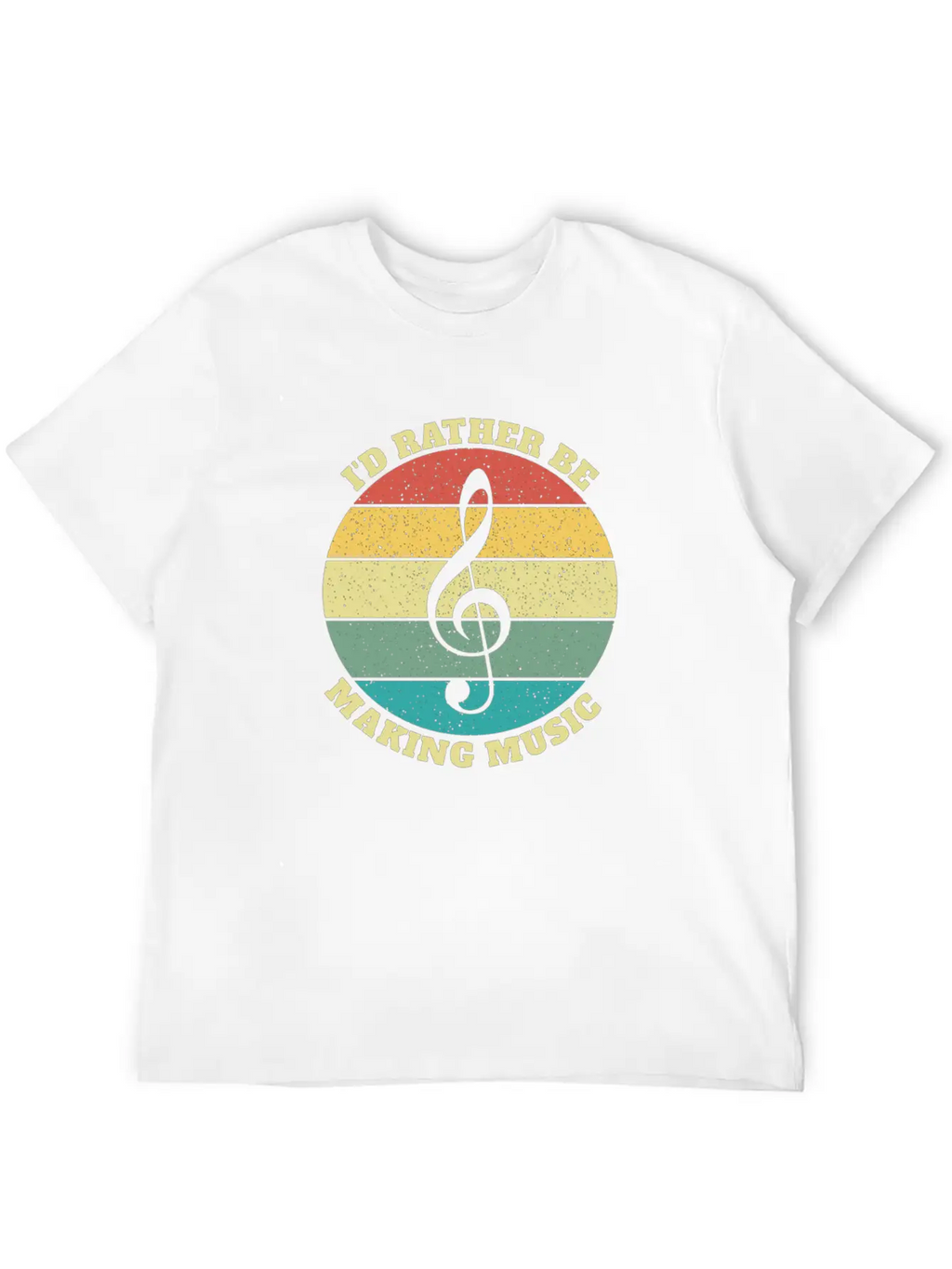 Funny I'd Rather Be Musician Musicians Retro Gift Stylish Everyday T-Shirt – Unisex Basic Cotton Tee