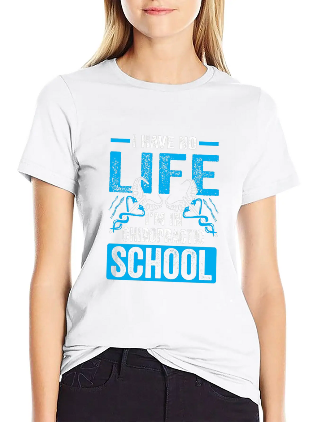 Funny I'm In Chiropractic School Chiropractor Essential Cotton Tee For Daily Outfits – Unisex Style
