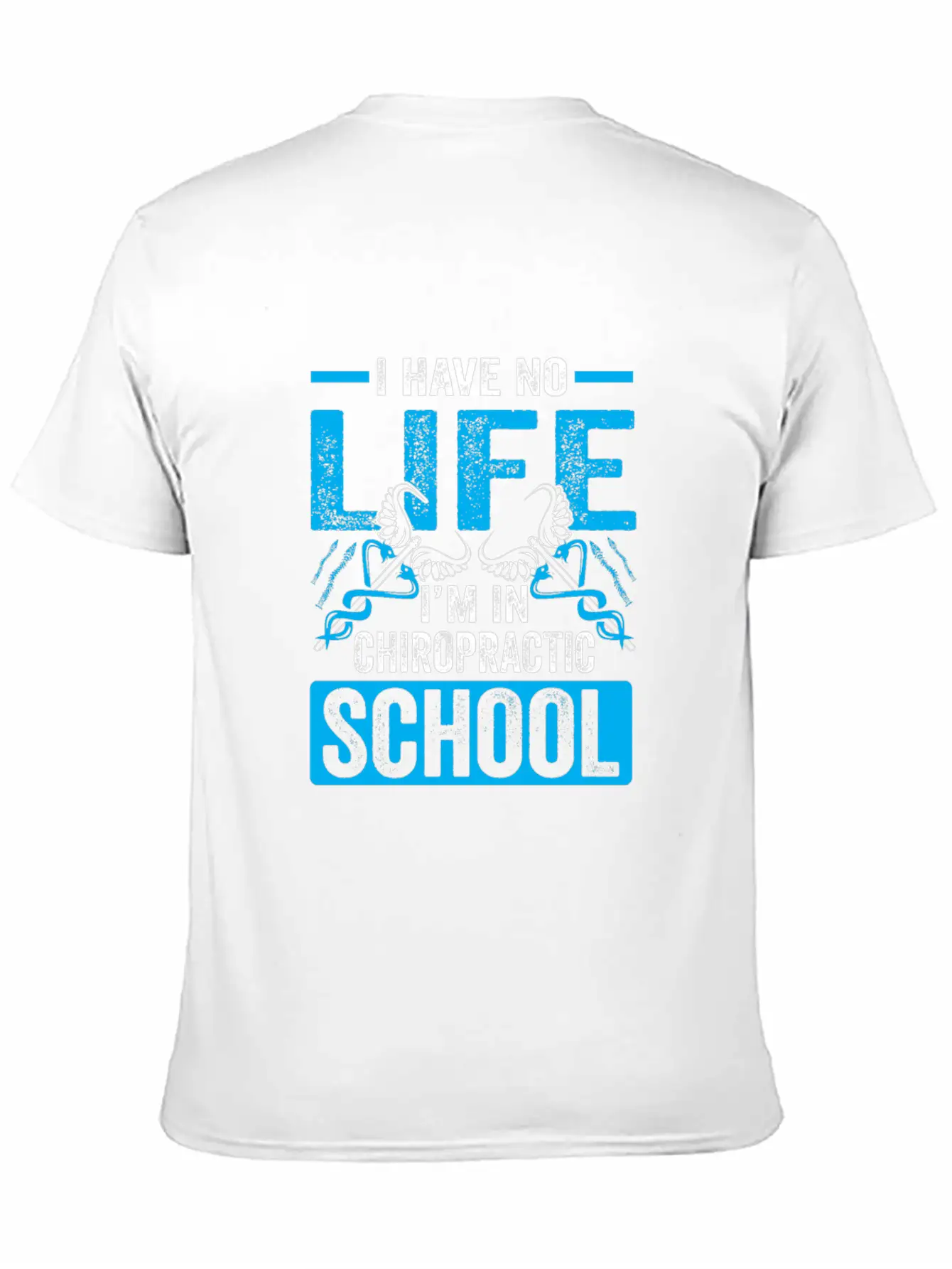 Funny I'm In Chiropractic School Chiropractor Essential Cotton Tee For Daily Outfits – Unisex Style