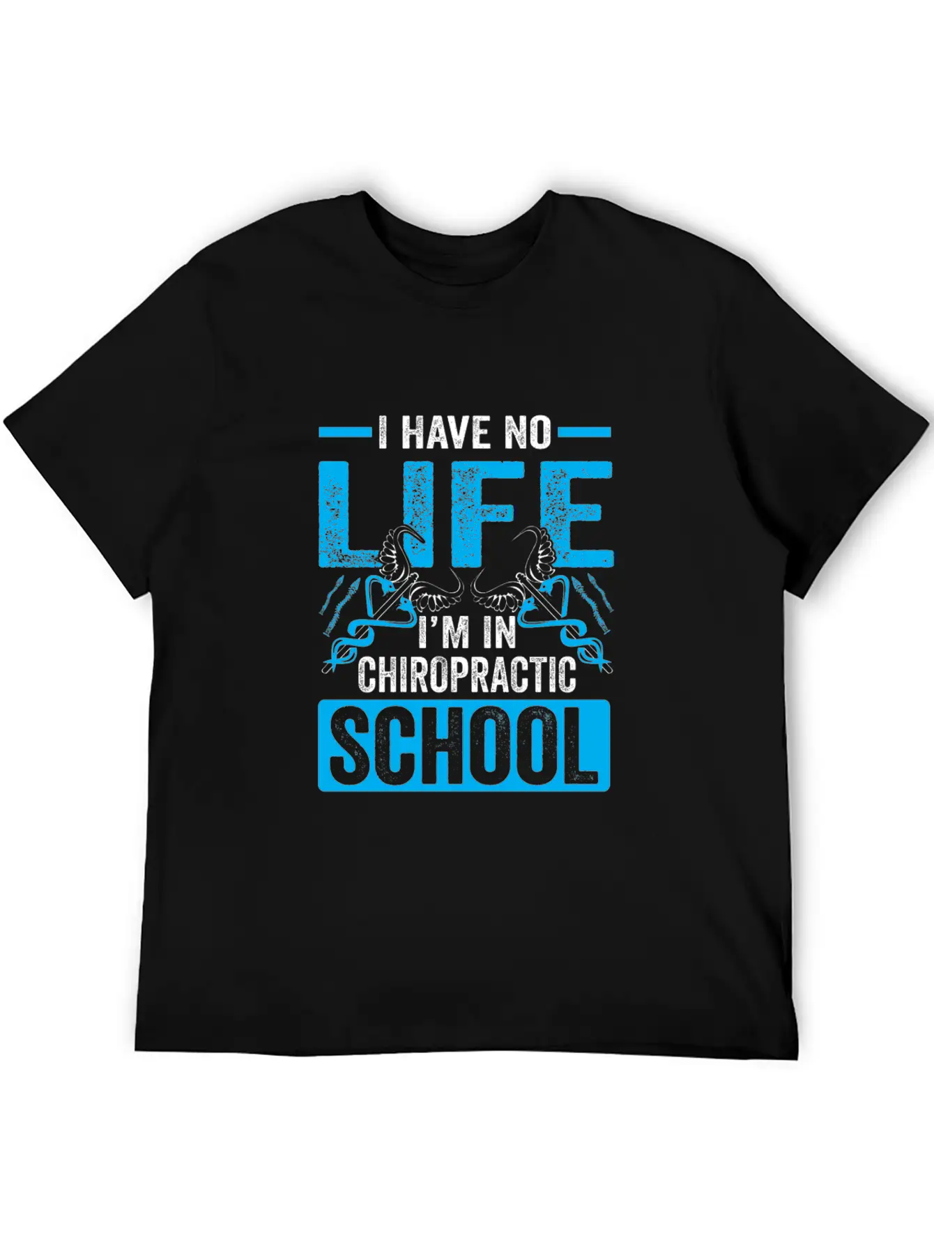 Funny I'm In Chiropractic School Chiropractor Essential Cotton Tee For Daily Outfits – Unisex Style