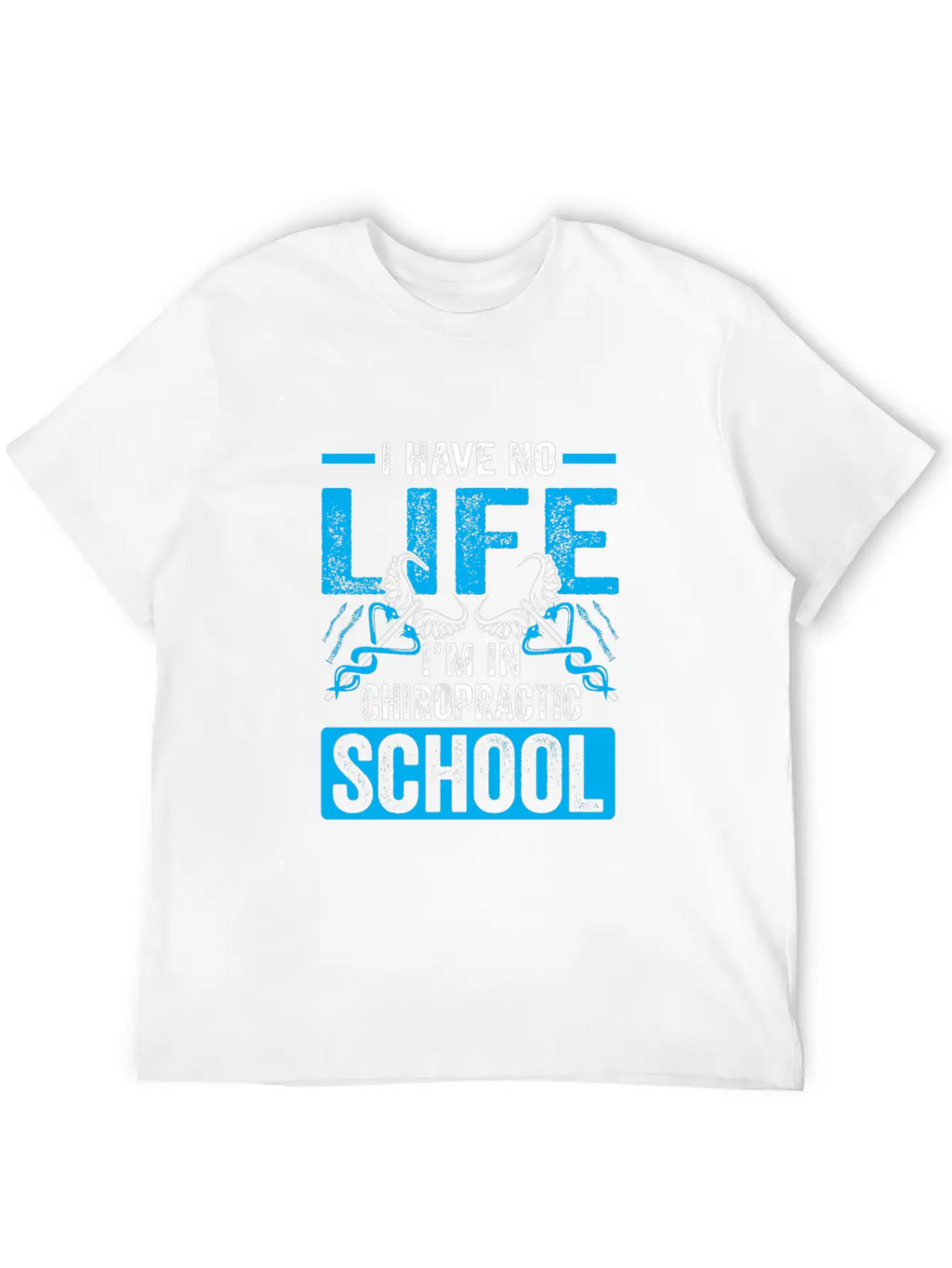 Funny I'm In Chiropractic School Chiropractor Essential Cotton Tee For Daily Outfits – Unisex Style