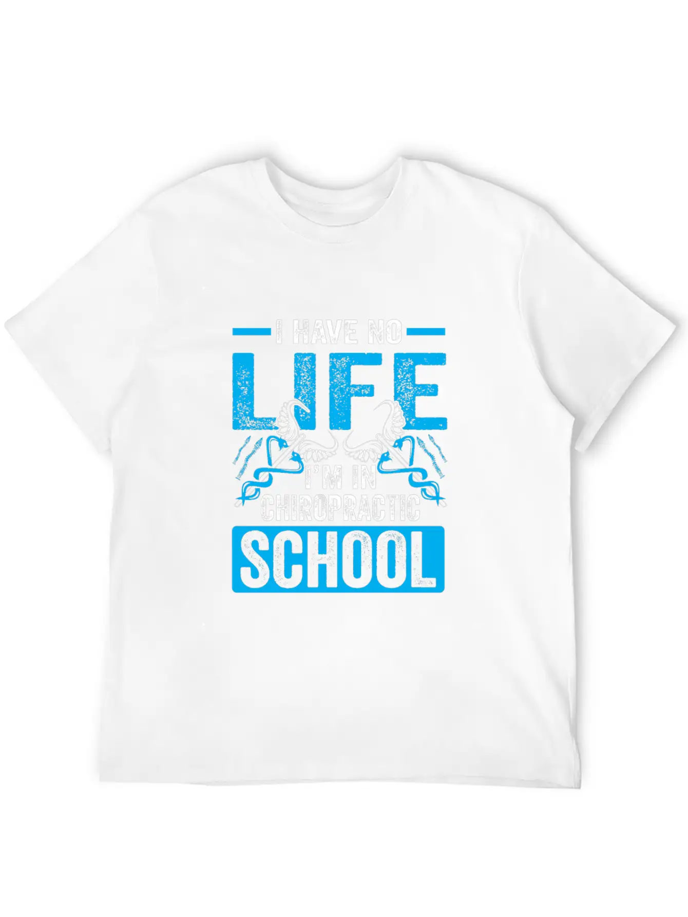 Funny I'm In Chiropractic School Chiropractor Essential Cotton Tee For Daily Outfits – Unisex Style