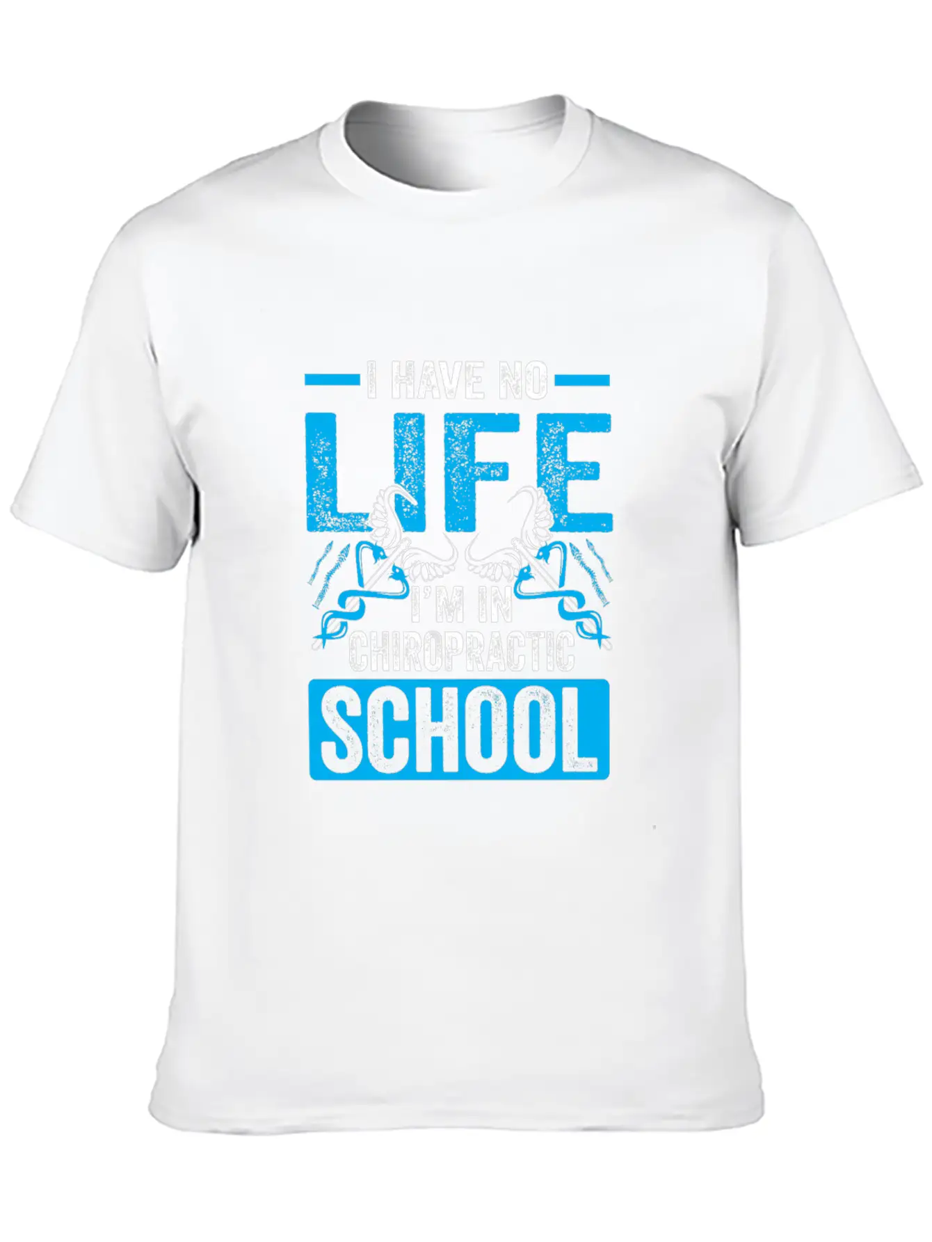 Funny I'm In Chiropractic School Chiropractor Essential Cotton Tee For Daily Outfits – Unisex Style