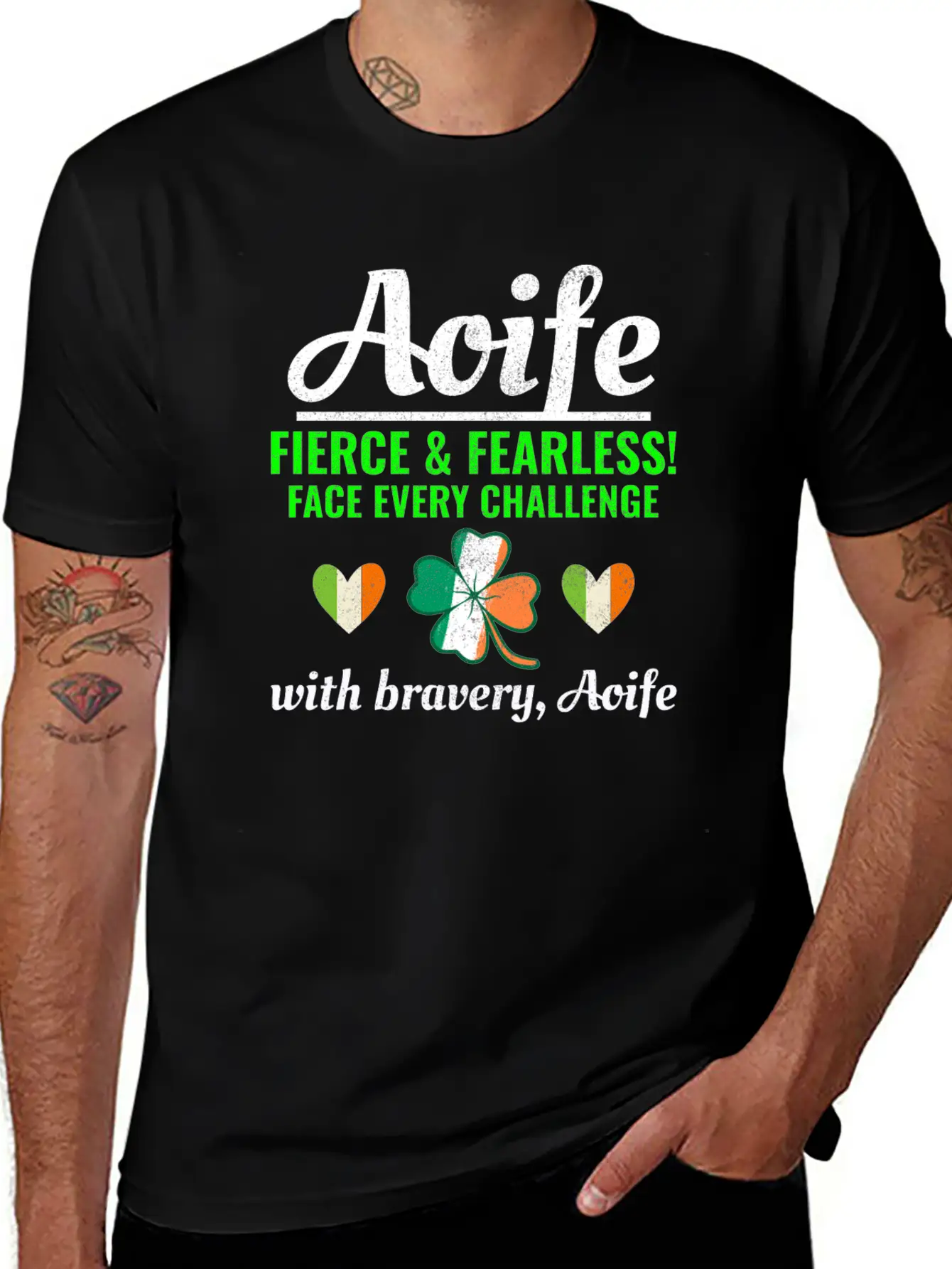 Funny Irish Girl Name Aoife, Fearless Bravery Relaxed Everyday Tee – Lightweight And Durable Cotton