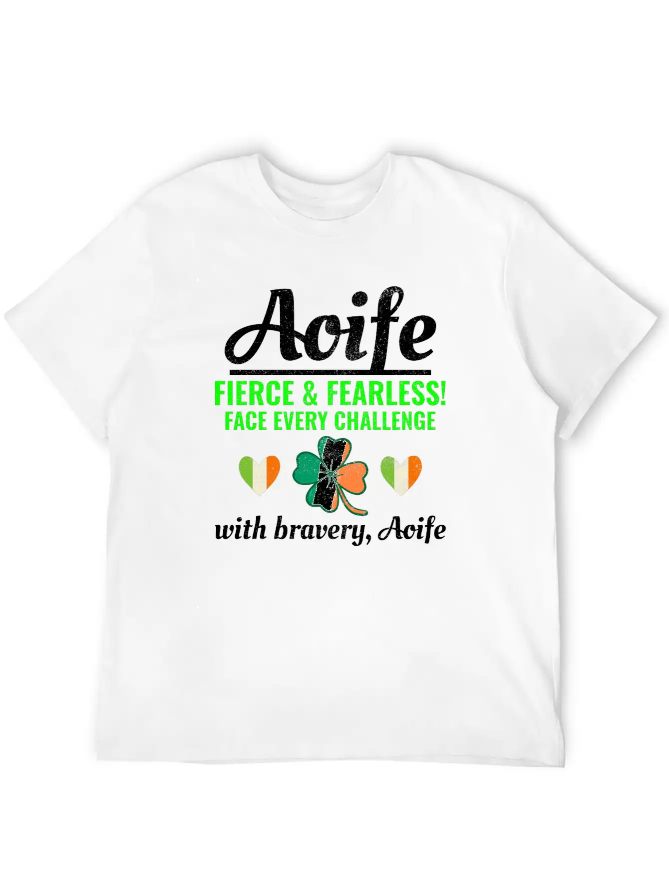 Funny Irish Girl Name Aoife, Fearless Bravery Relaxed Everyday Tee – Lightweight And Durable Cotton