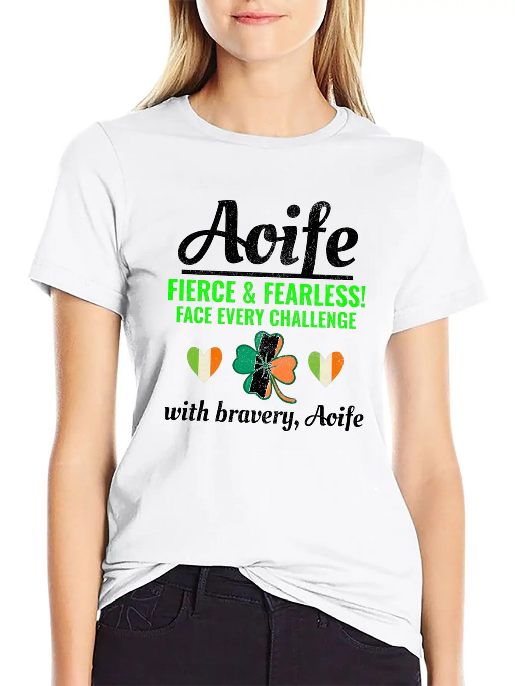 Funny Irish Girl Name Aoife, Fearless Bravery Relaxed Everyday Tee – Lightweight And Durable Cotton