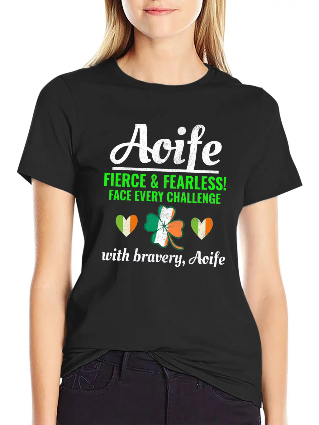 Funny Irish Girl Name Aoife, Fearless Bravery Relaxed Everyday Tee – Lightweight And Durable Cotton