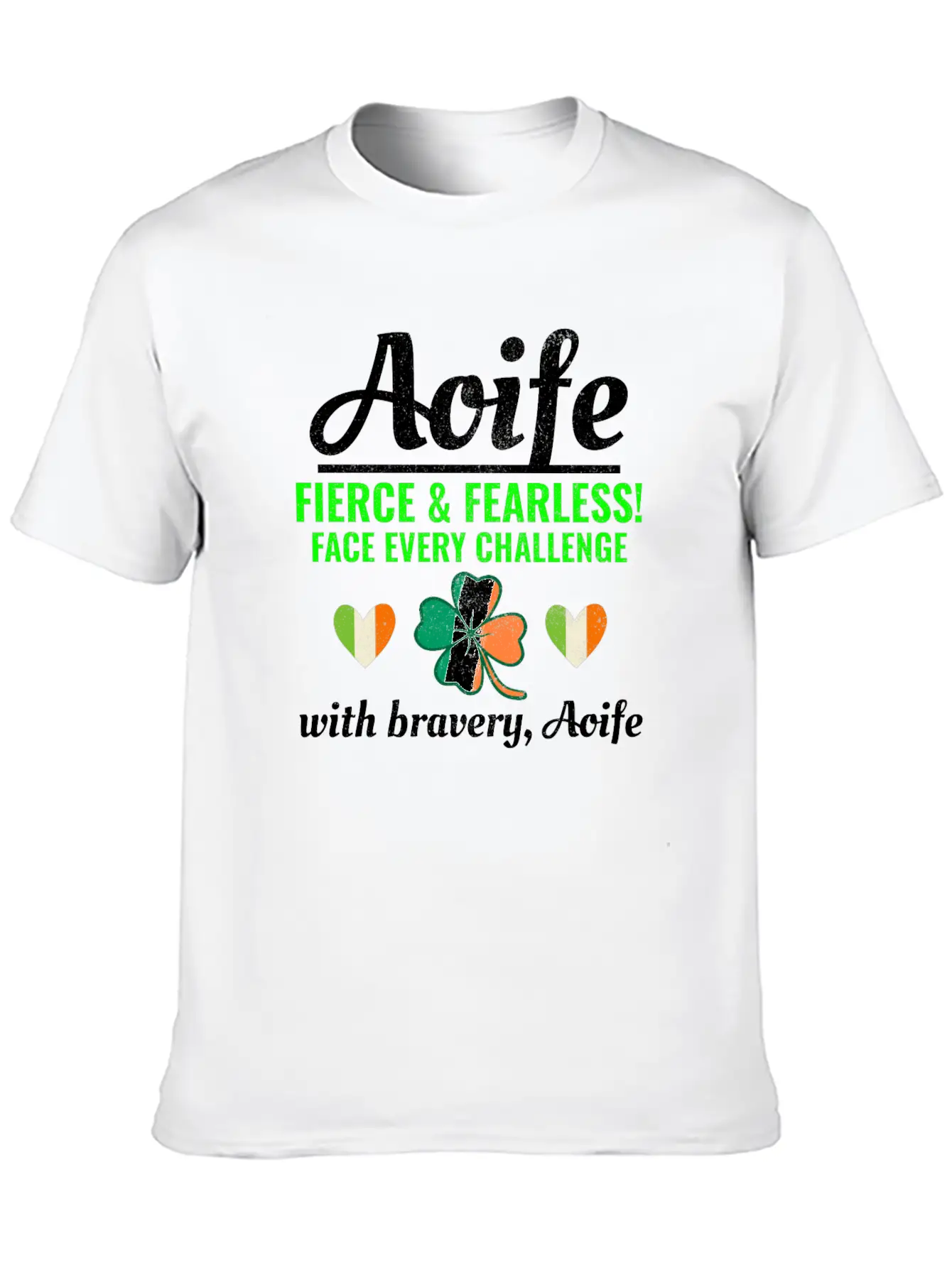 Funny Irish Girl Name Aoife, Fearless Bravery Relaxed Everyday Tee – Lightweight And Durable Cotton