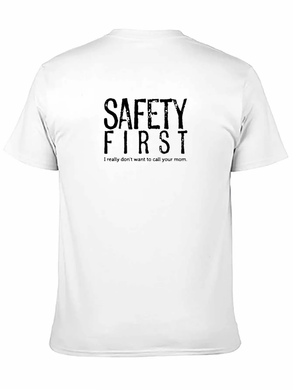 Funny Logo Safety First Classic Cotton Tee – Unisex Comfort For Any Season