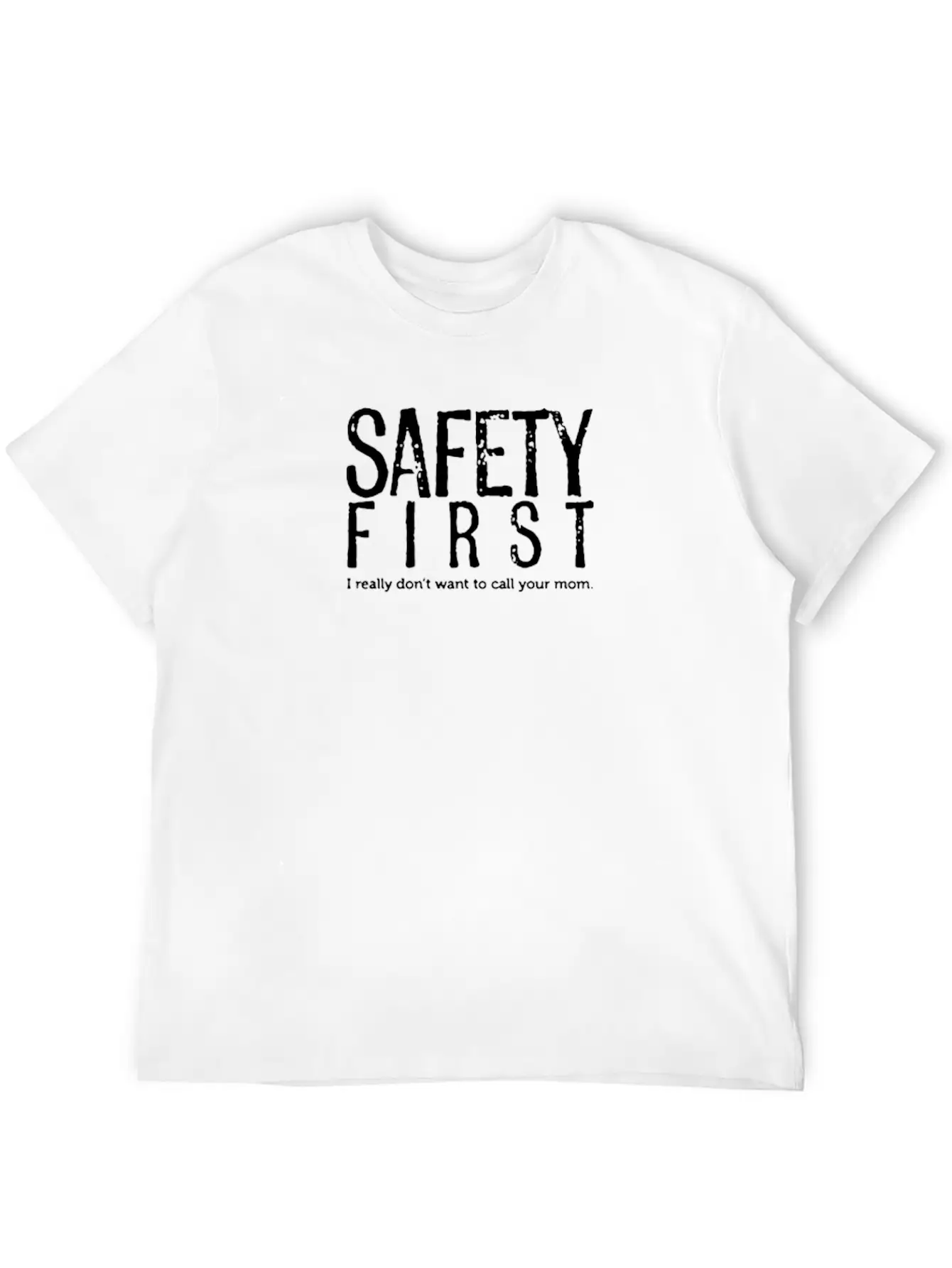 Funny Logo Safety First Classic Cotton Tee – Unisex Comfort For Any Season