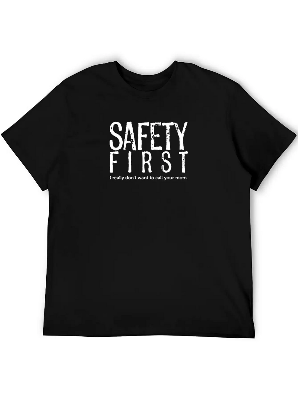 Funny Logo Safety First Classic Cotton Tee – Unisex Comfort For Any Season