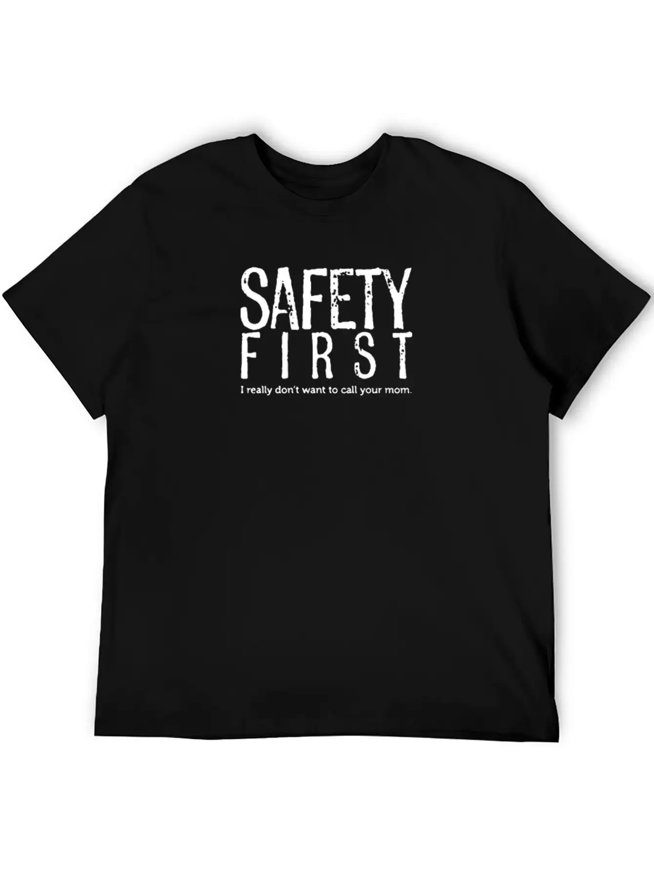 Funny Logo Safety First Classic Cotton Tee – Unisex Comfort For Any Season