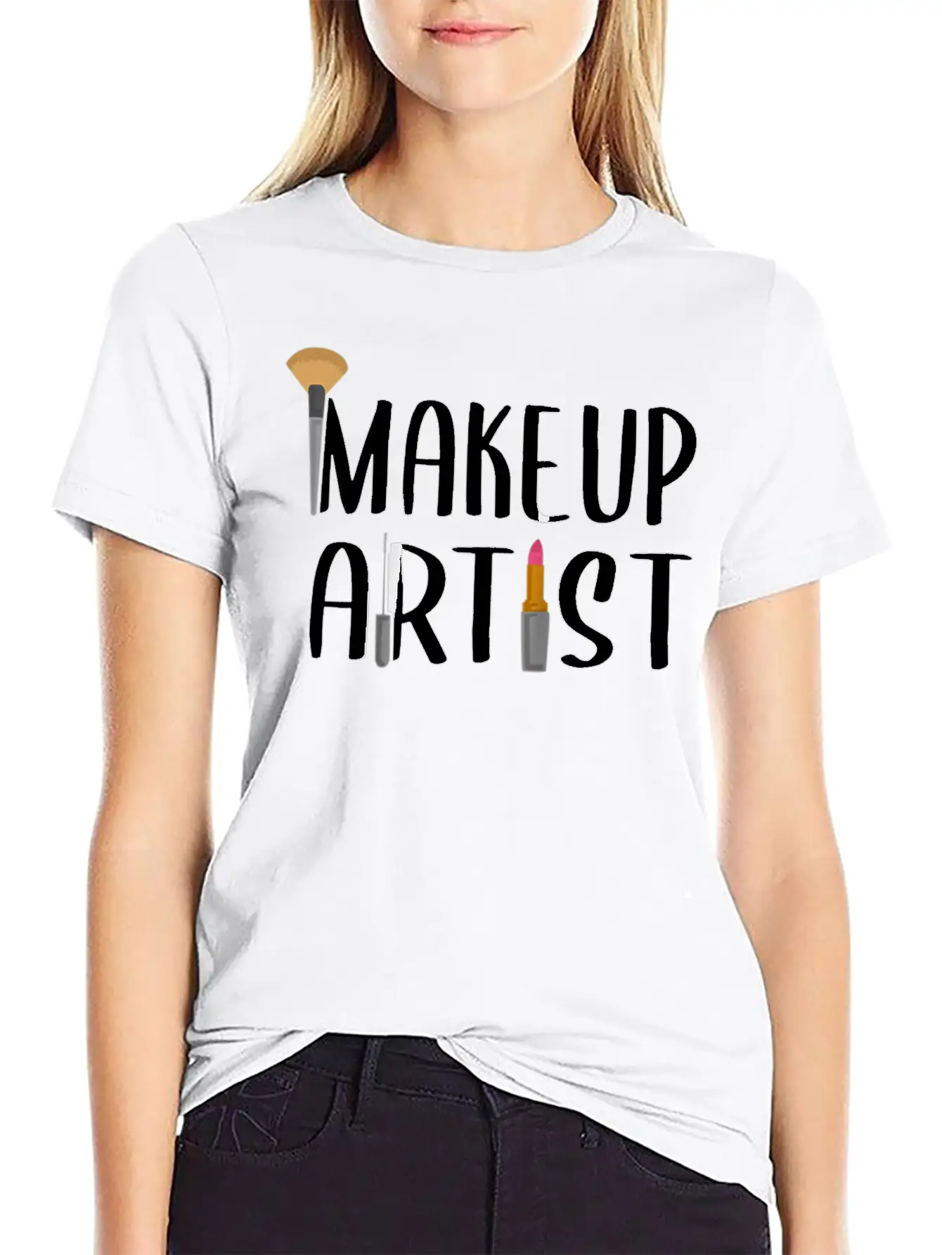 Funny Makeup Artist Gift For Women Beautician Relaxed Everyday Tee – Lightweight And Durable Cotton