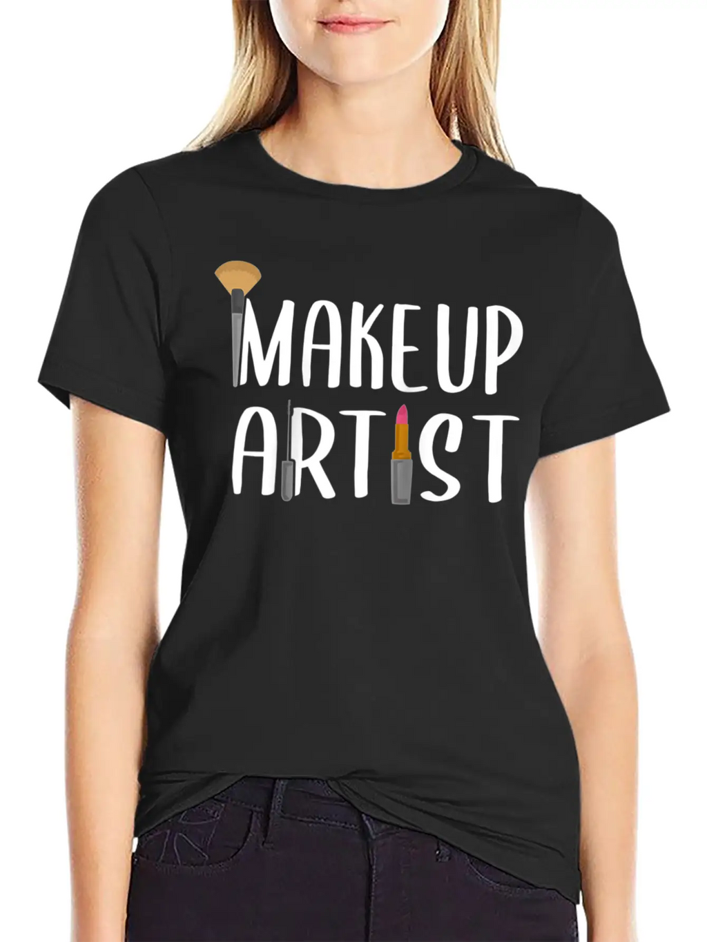 Funny Makeup Artist Gift For Women Beautician Relaxed Everyday Tee – Lightweight And Durable Cotton