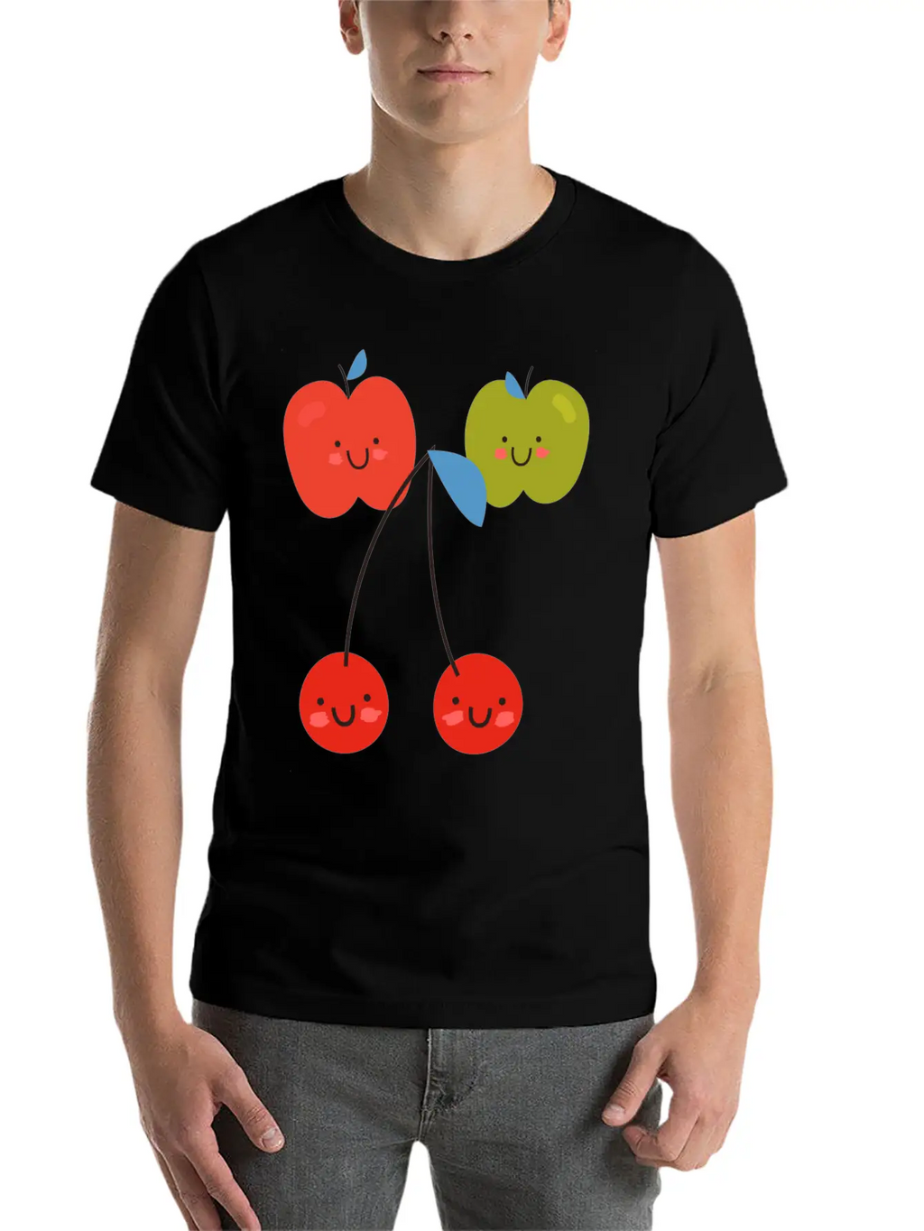 Funny Mood - Happy Smiling Faces - Good Attitude Unisex Casual T-Shirt – Clean Design For Daily Comfort