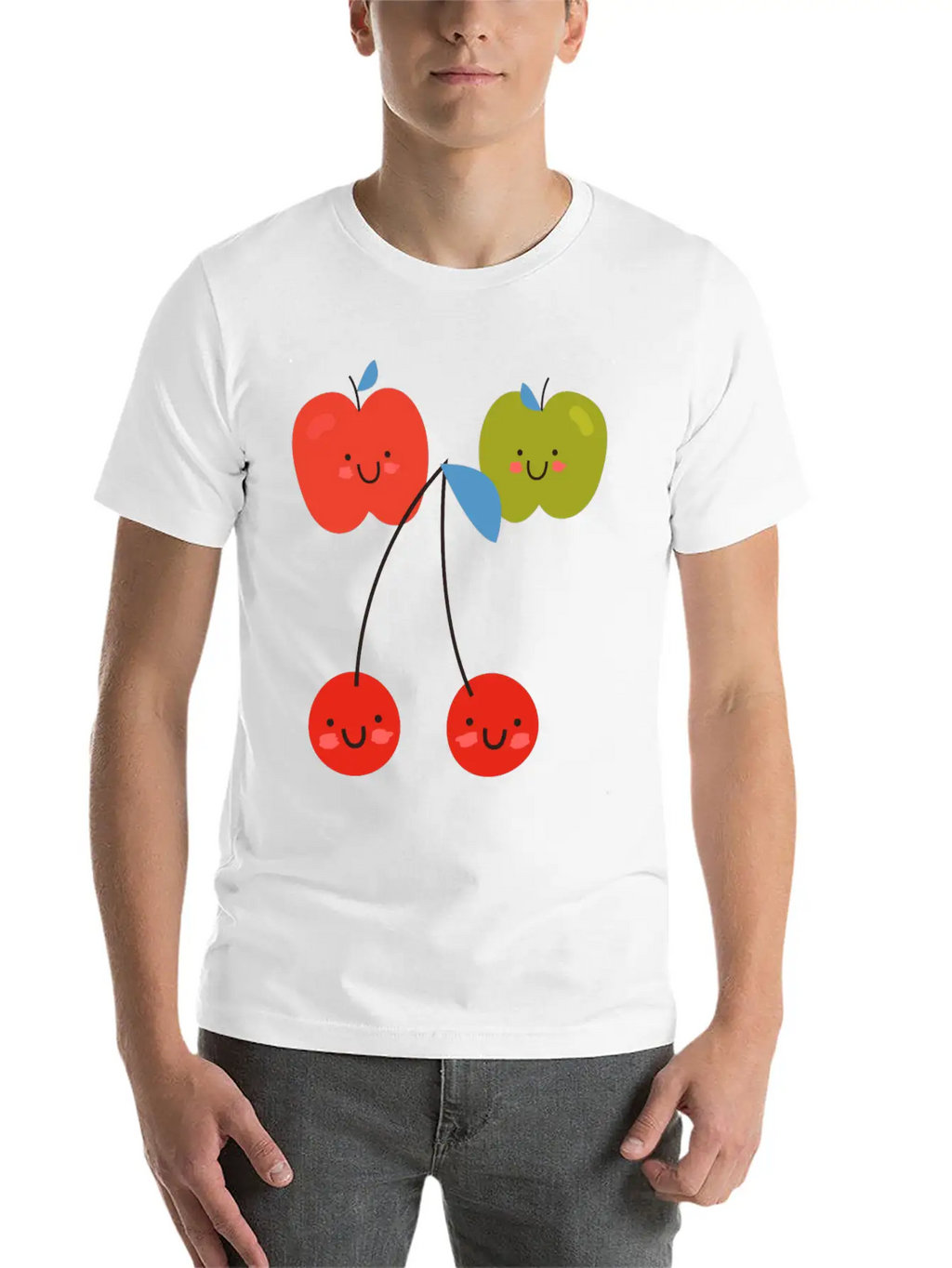 Funny Mood - Happy Smiling Faces - Good Attitude Unisex Casual T-Shirt – Clean Design For Daily Comfort