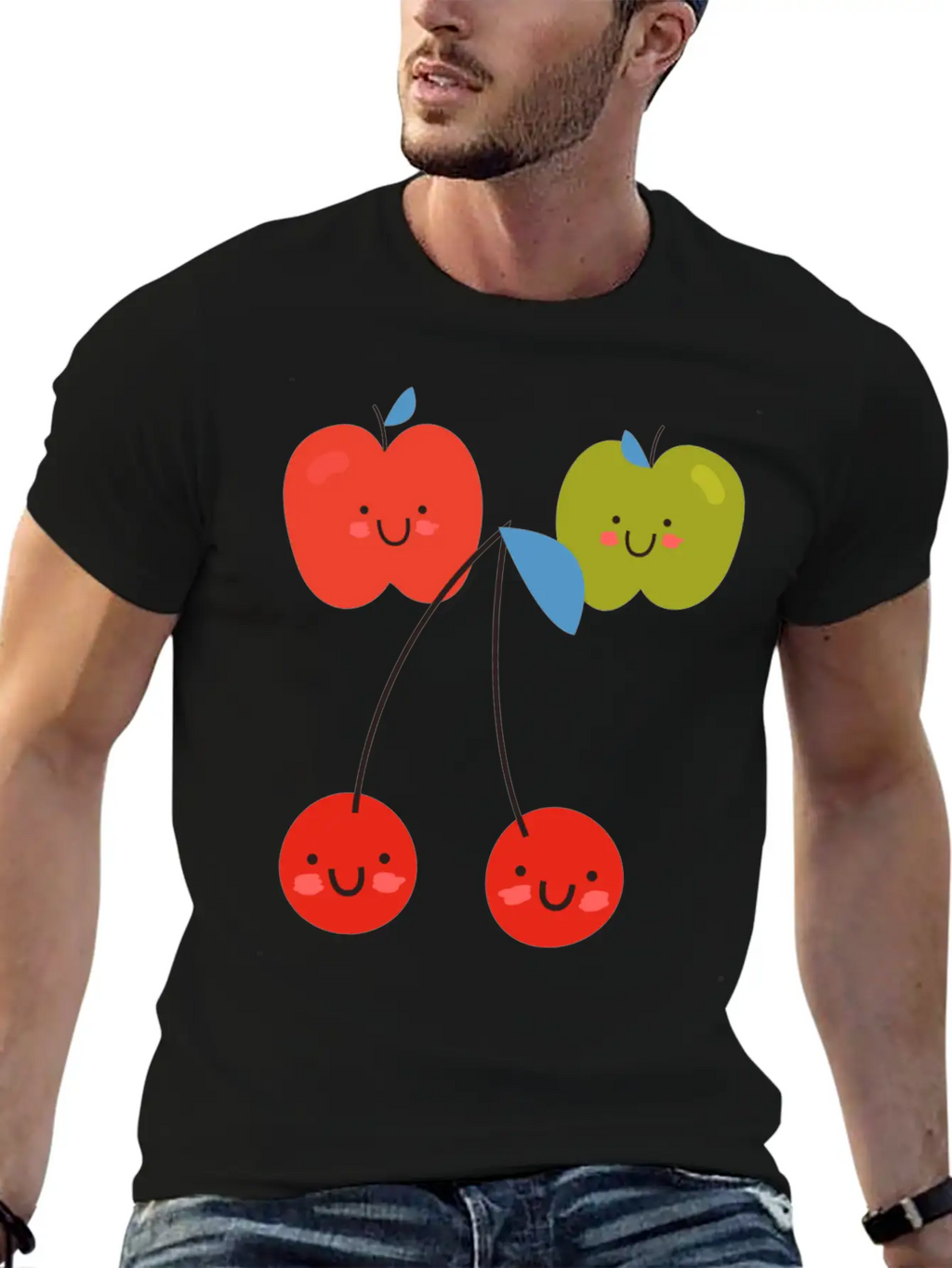 Funny Mood - Happy Smiling Faces - Good Attitude Unisex Casual T-Shirt – Clean Design For Daily Comfort