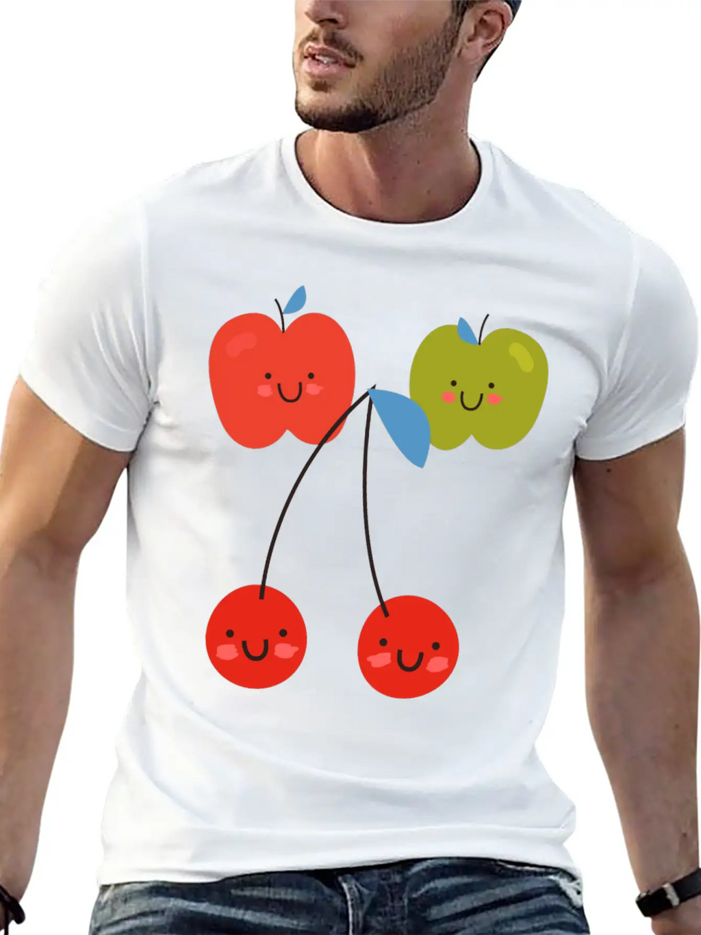 Funny Mood - Happy Smiling Faces - Good Attitude Unisex Casual T-Shirt – Clean Design For Daily Comfort