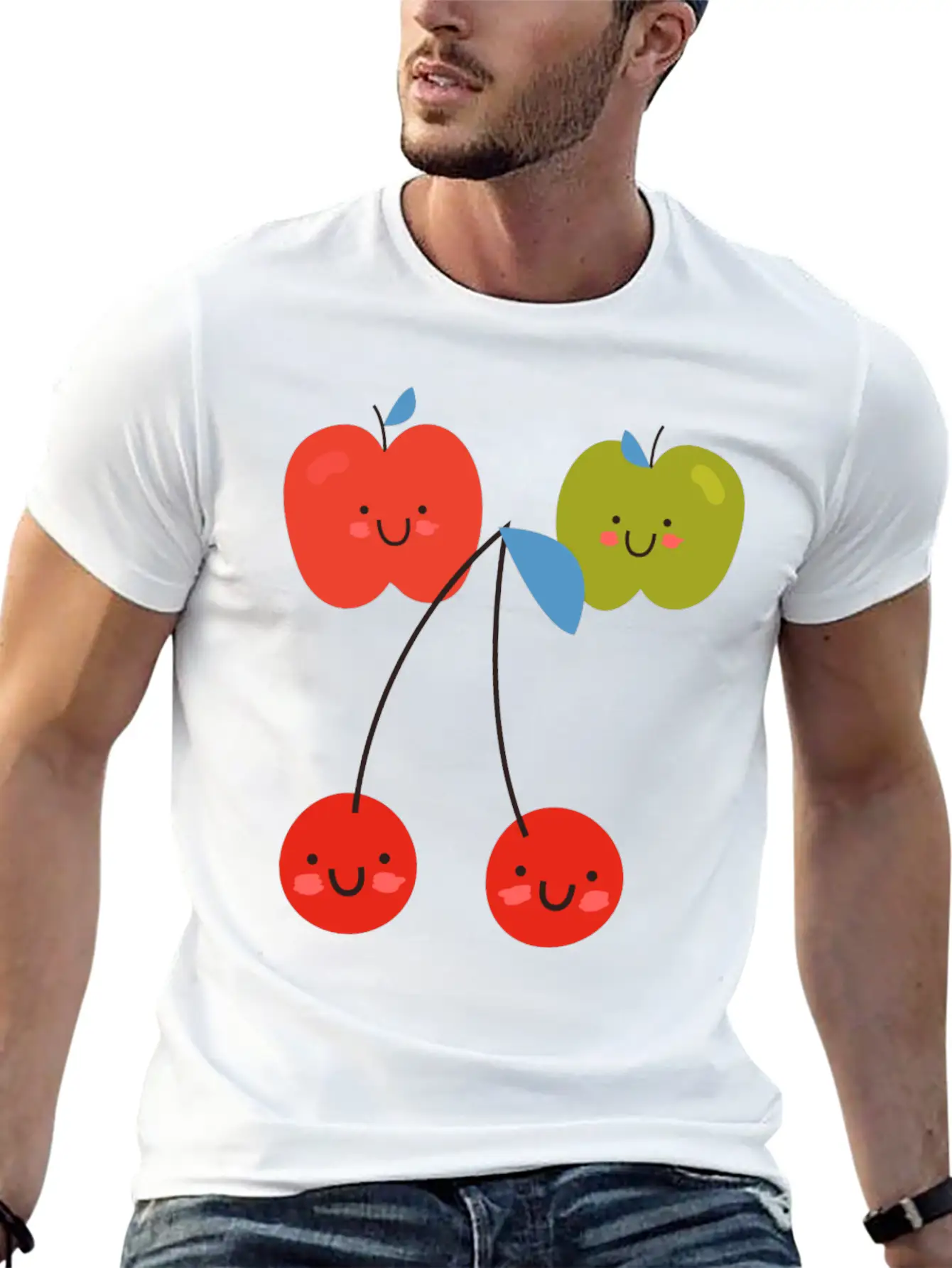 Funny Mood - Happy Smiling Faces - Good Attitude Unisex Casual T-Shirt – Clean Design For Daily Comfort
