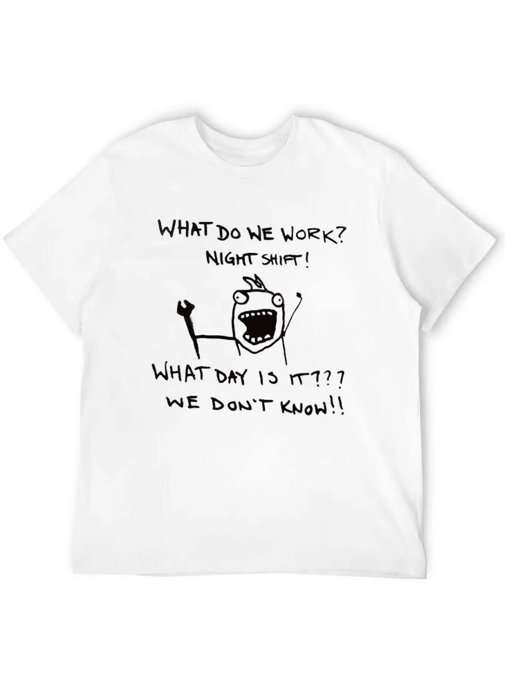Funny Night Shift Worker T-Shirt Classic Cotton Tee – Unisex Comfort For Any Season