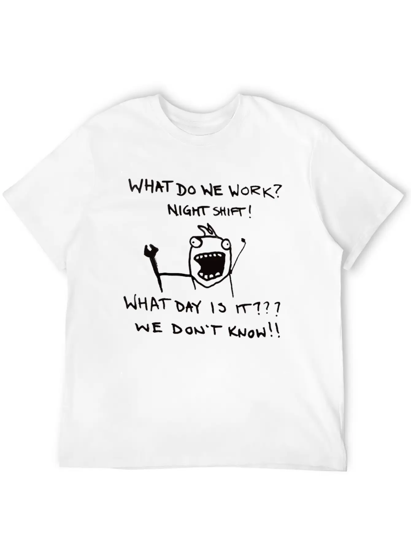 Funny Night Shift Worker T-Shirt Classic Cotton Tee – Unisex Comfort For Any Season