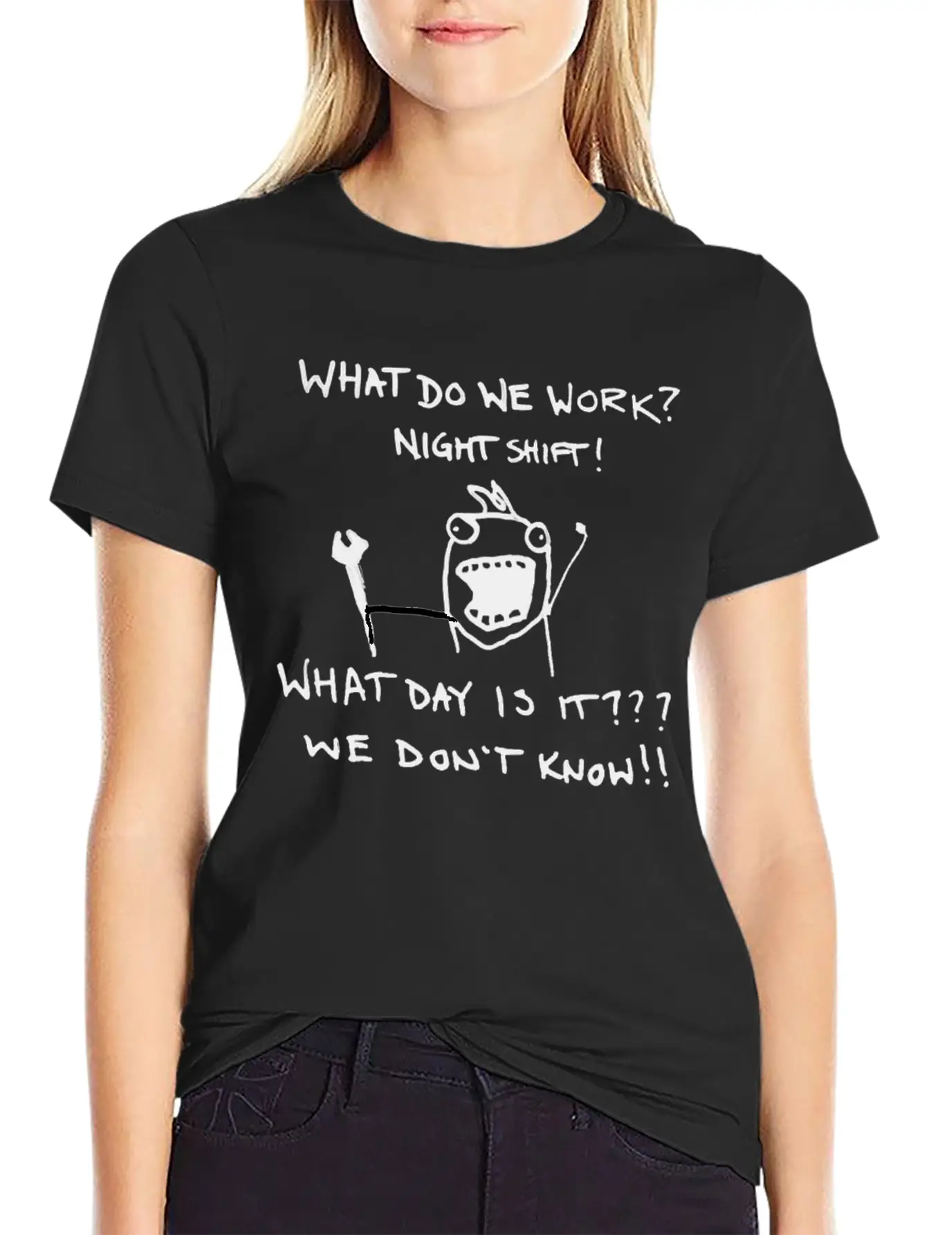 Funny Night Shift Worker T-Shirt Classic Cotton Tee – Unisex Comfort For Any Season