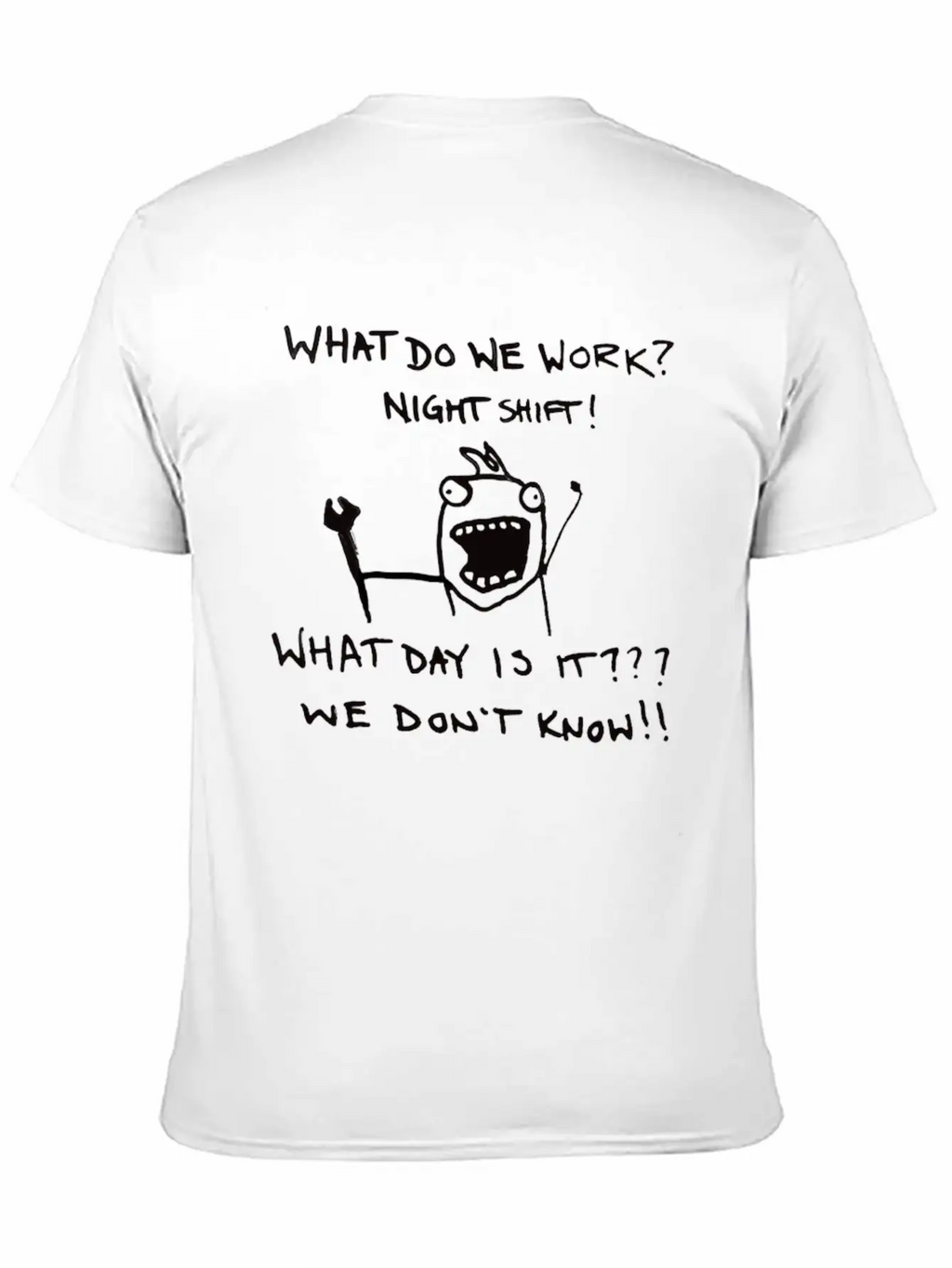 Funny Night Shift Worker T-Shirt Classic Cotton Tee – Unisex Comfort For Any Season