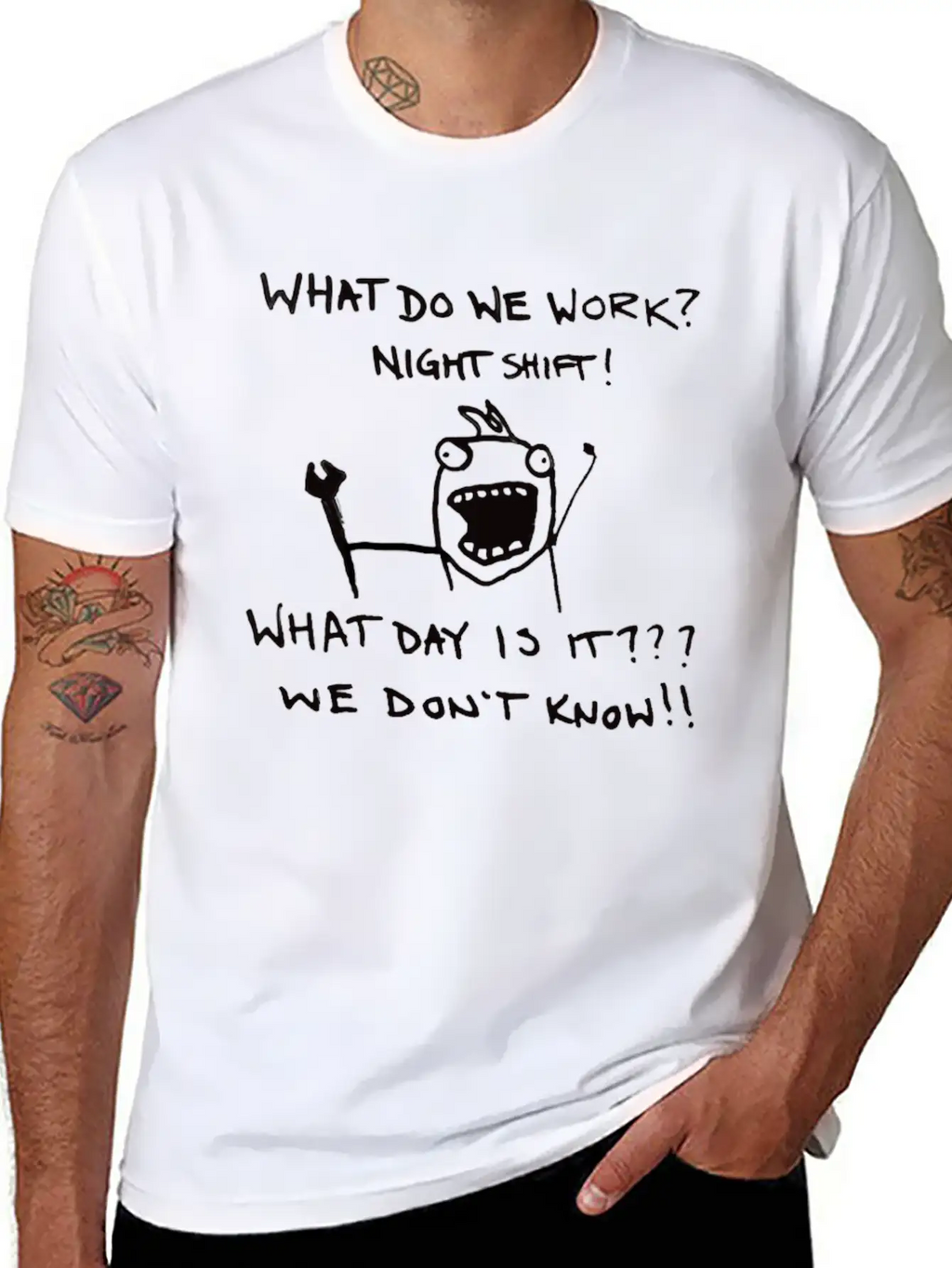 Funny Night Shift Worker T-Shirt Classic Cotton Tee – Unisex Comfort For Any Season