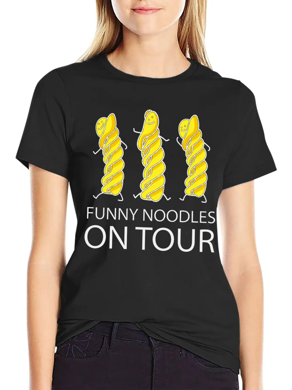 Funny Noodles On Tour Timeless Short Sleeve Tee – Comfy And Minimalist Design