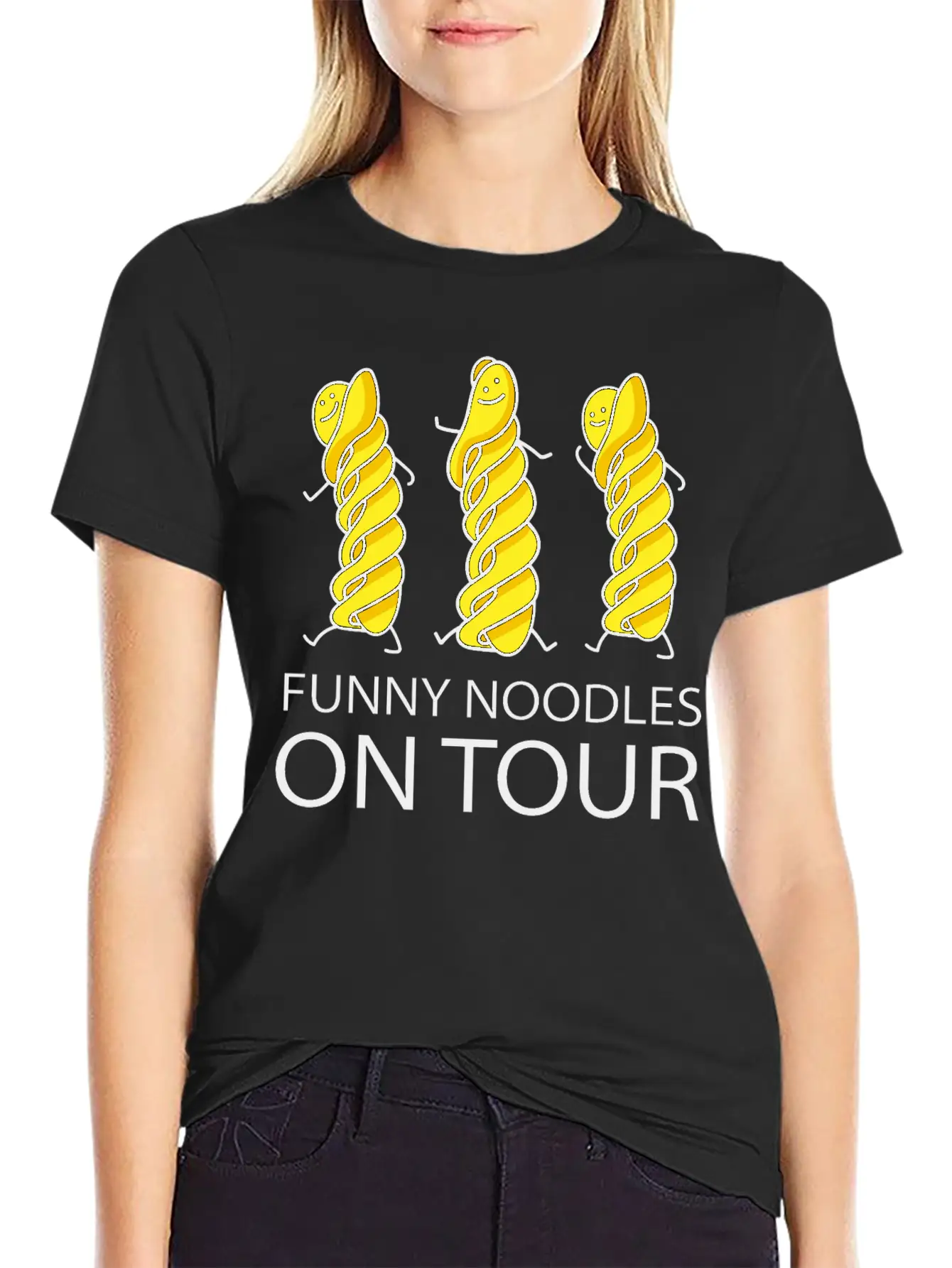 Funny Noodles On Tour Timeless Short Sleeve Tee – Comfy And Minimalist Design