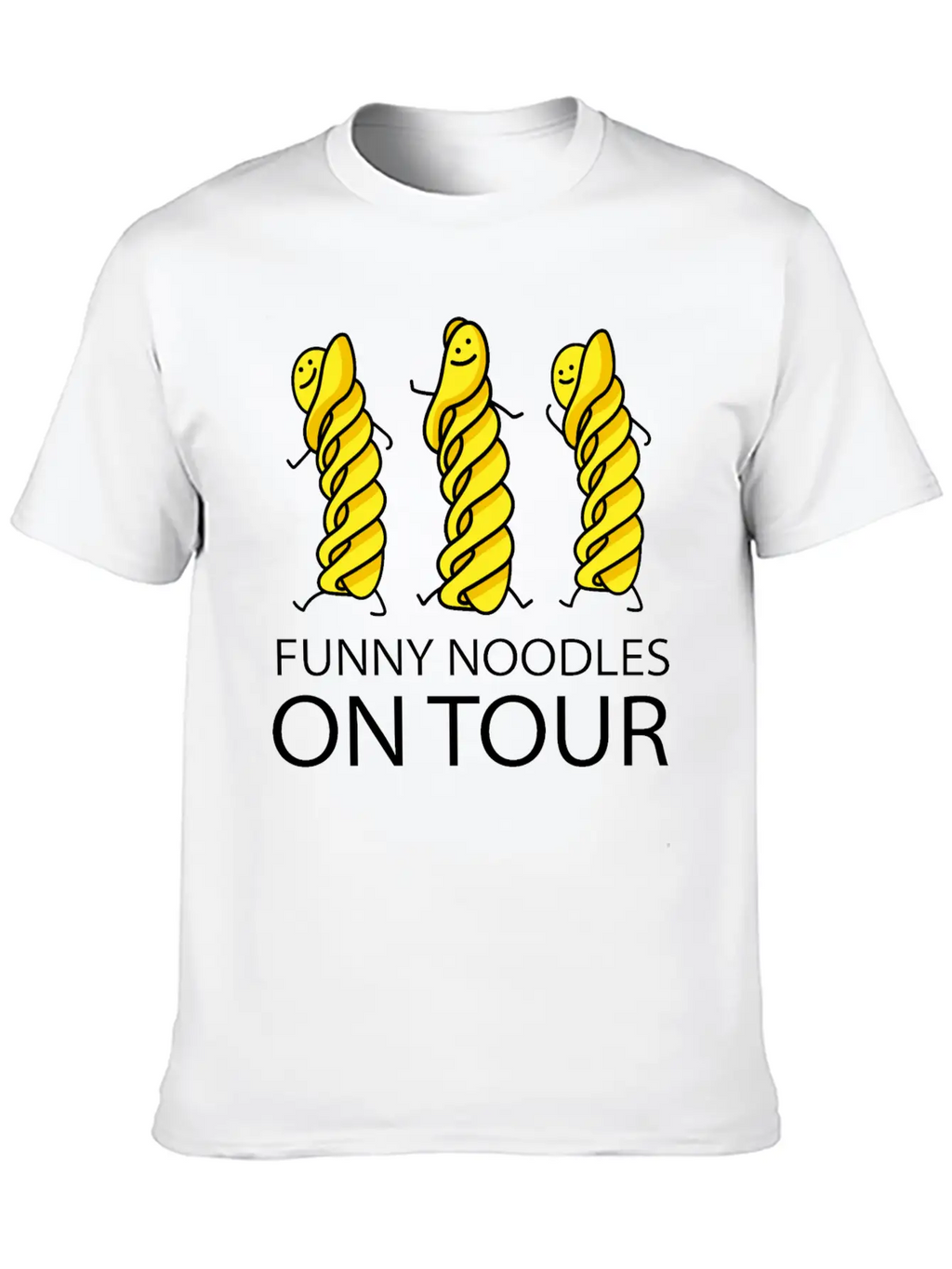 Funny Noodles On Tour Timeless Short Sleeve Tee – Comfy And Minimalist Design