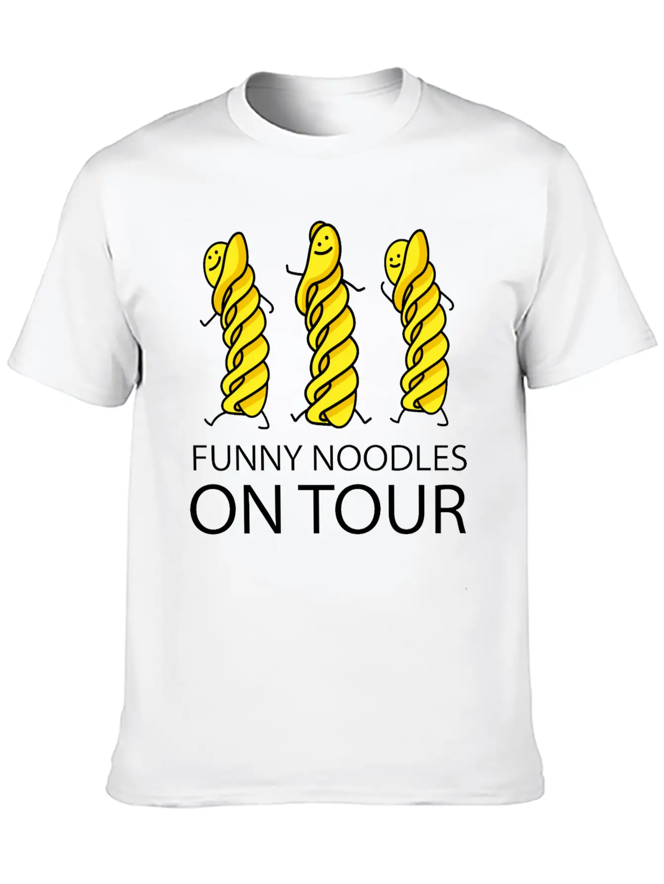 Funny Noodles On Tour Timeless Short Sleeve Tee – Comfy And Minimalist Design