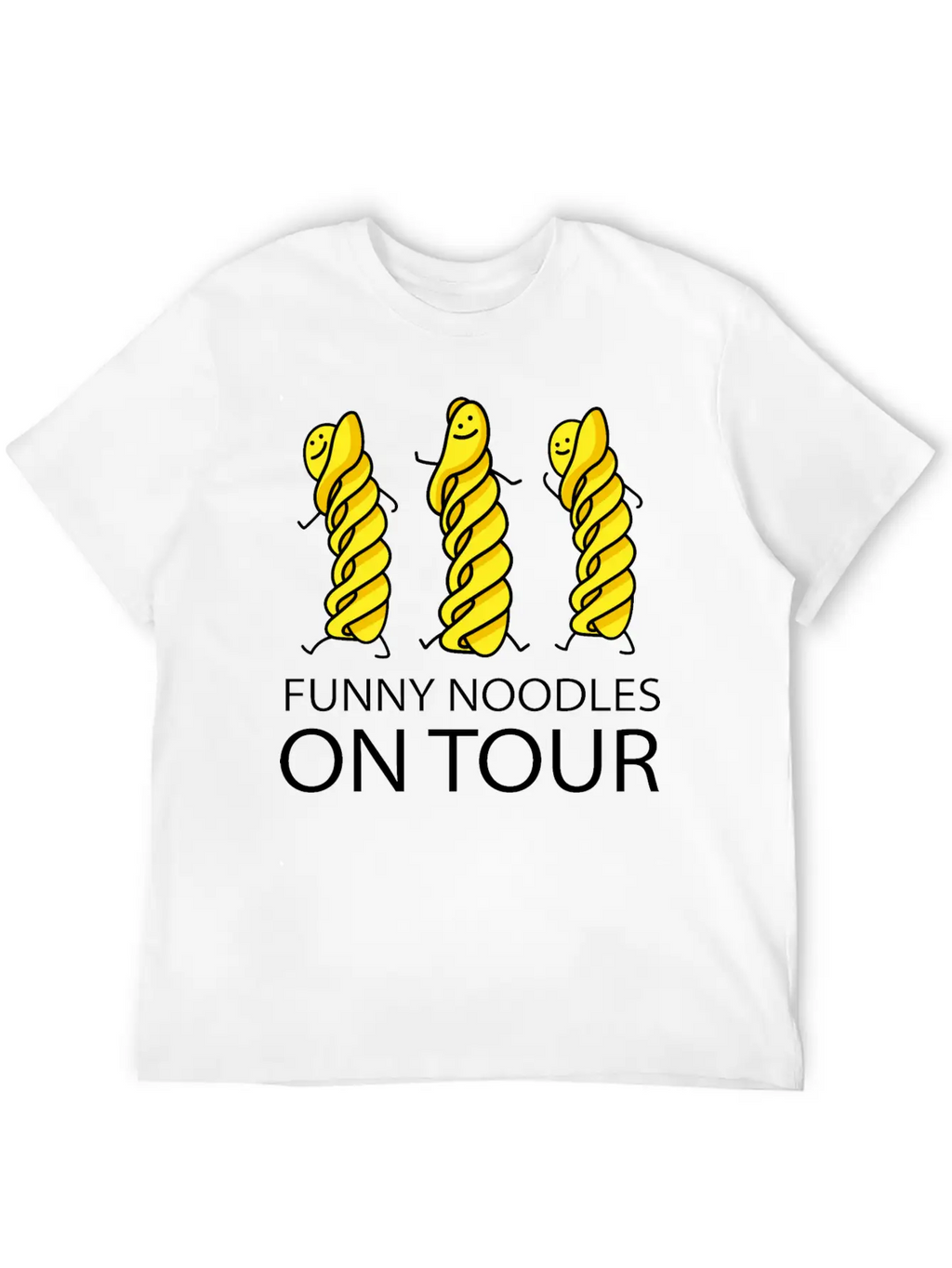 Funny Noodles On Tour Timeless Short Sleeve Tee – Comfy And Minimalist Design