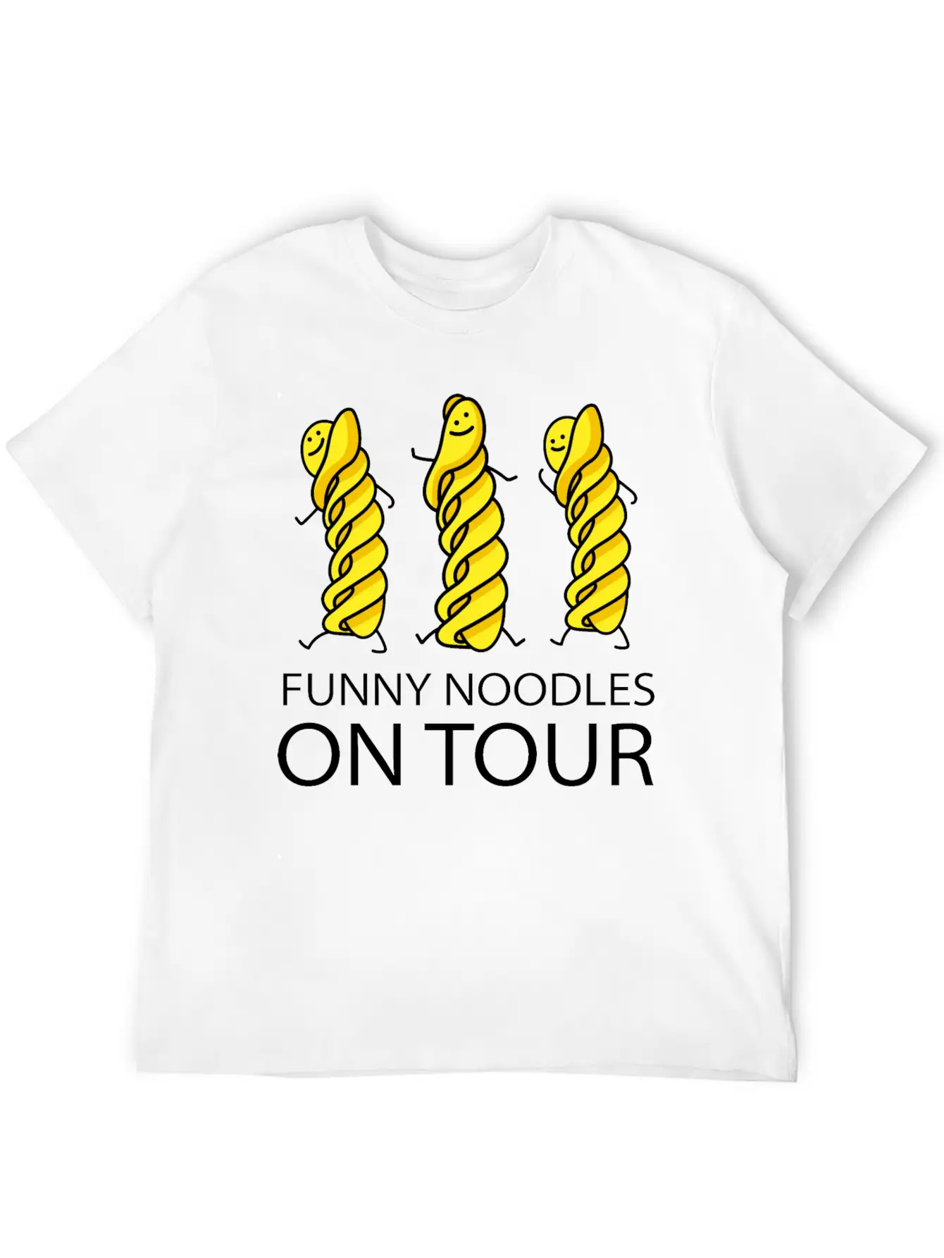 Funny Noodles On Tour Timeless Short Sleeve Tee – Comfy And Minimalist Design