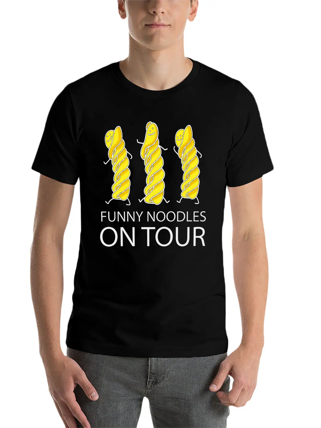Funny Noodles On Tour Timeless Short Sleeve Tee – Comfy And Minimalist Design