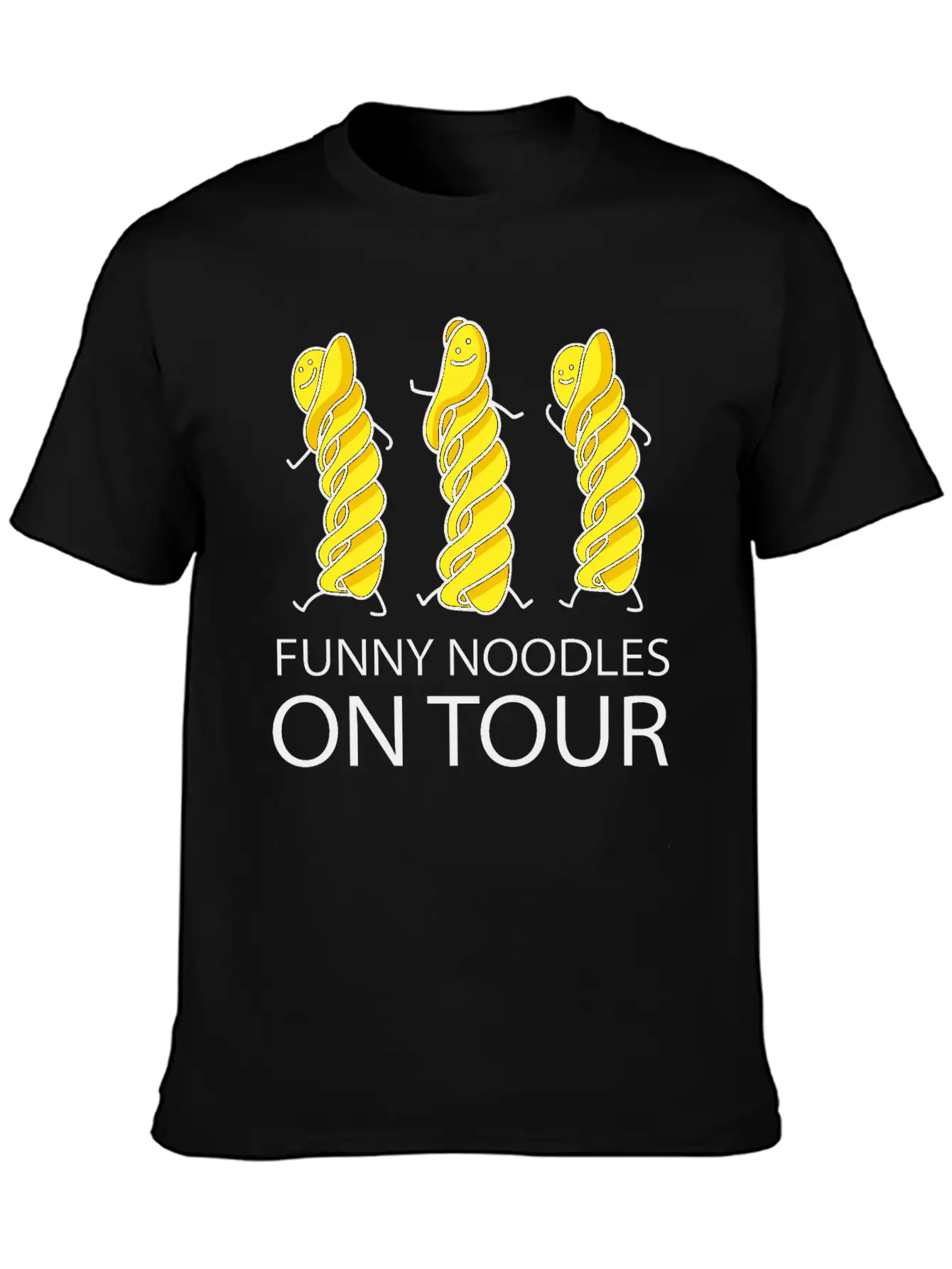Funny Noodles On Tour Timeless Short Sleeve Tee – Comfy And Minimalist Design