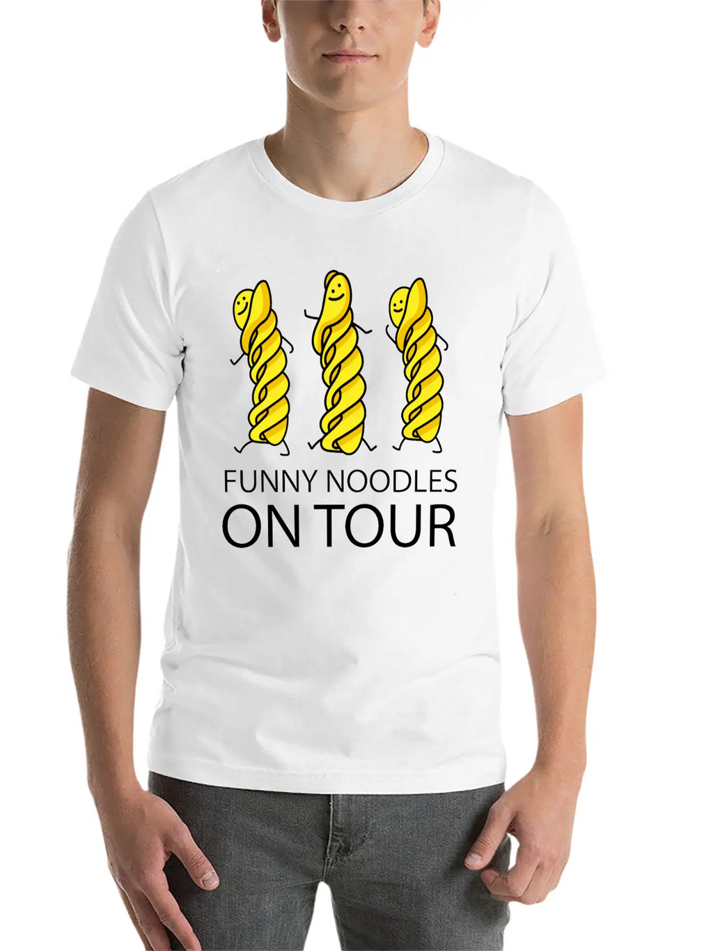 Funny Noodles On Tour Timeless Short Sleeve Tee – Comfy And Minimalist Design