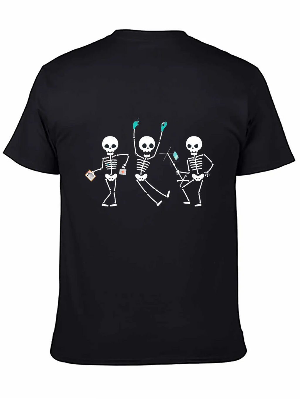 Funny Nurse Skeleton, Halloween Healthcare Crew Classic Cotton Tee – Unisex Comfort For Any Season