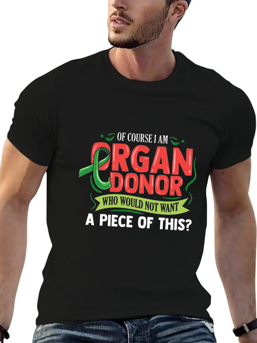 Funny Organ Donor For Christmas Basic Graphic T-Shirt – Daily Comfort In Soft Cotton