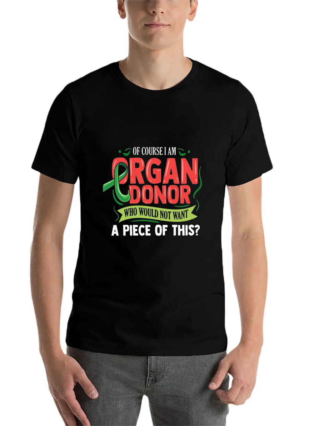 Funny Organ Donor For Christmas Basic Graphic T-Shirt – Daily Comfort In Soft Cotton