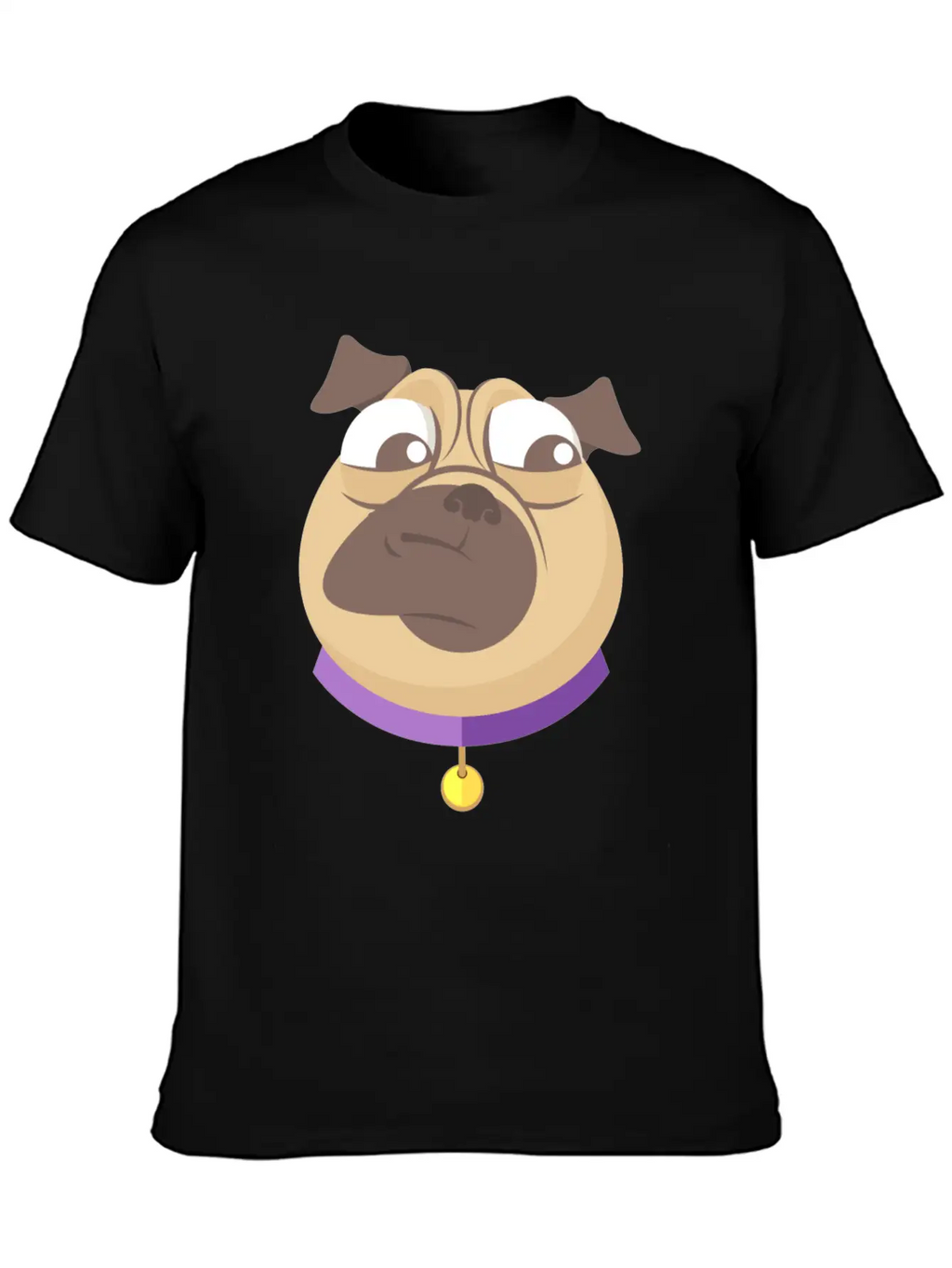 Funny Pack Of Modern Pug Faces 3 Breathable Soft Cotton T-Shirt – Timeless Casual Look