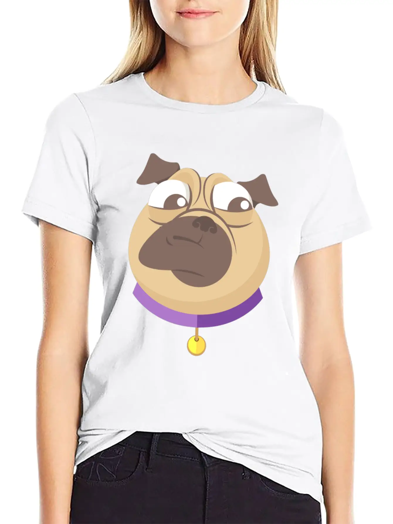 Funny Pack Of Modern Pug Faces 3 Breathable Soft Cotton T-Shirt – Timeless Casual Look