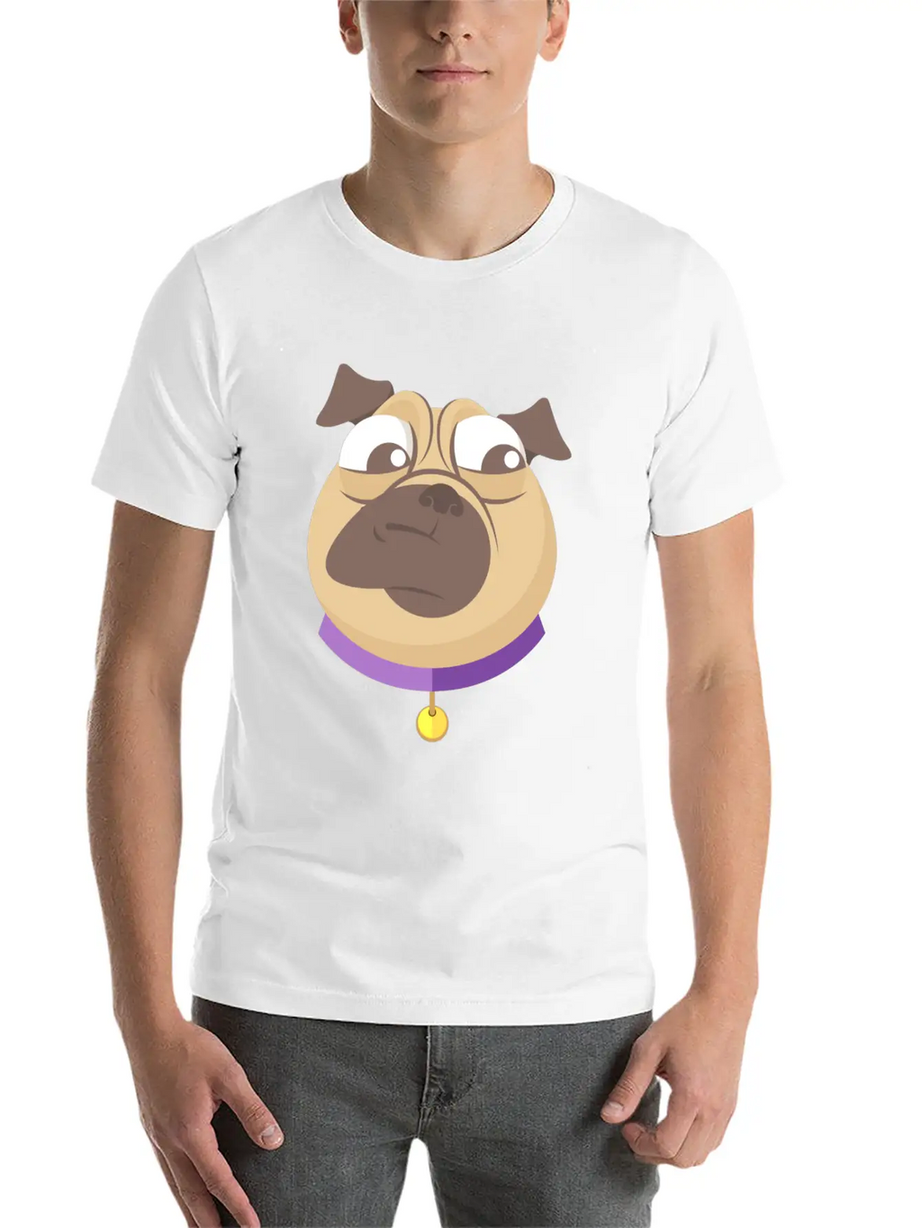 Funny Pack Of Modern Pug Faces 3 Breathable Soft Cotton T-Shirt – Timeless Casual Look