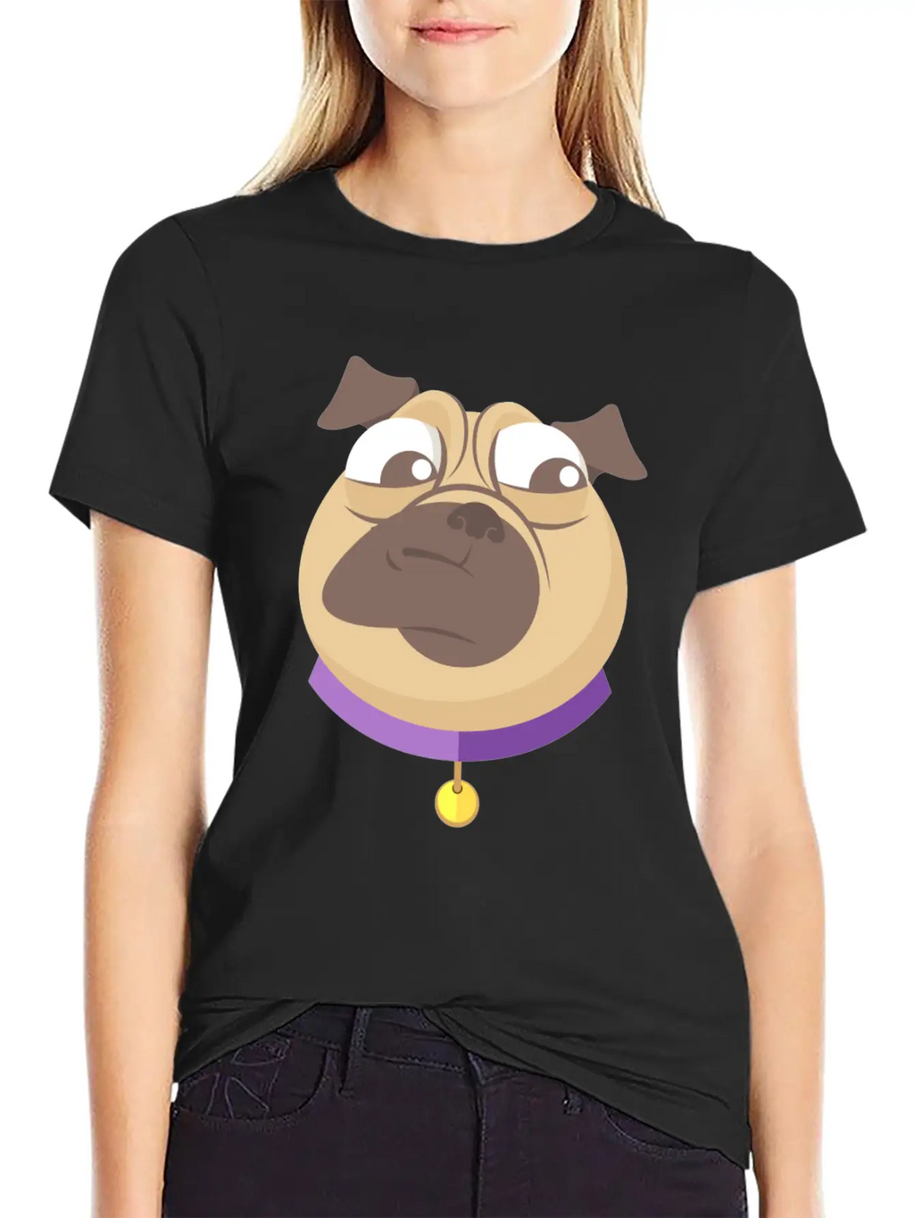 Funny Pack Of Modern Pug Faces 3 Breathable Soft Cotton T-Shirt – Timeless Casual Look