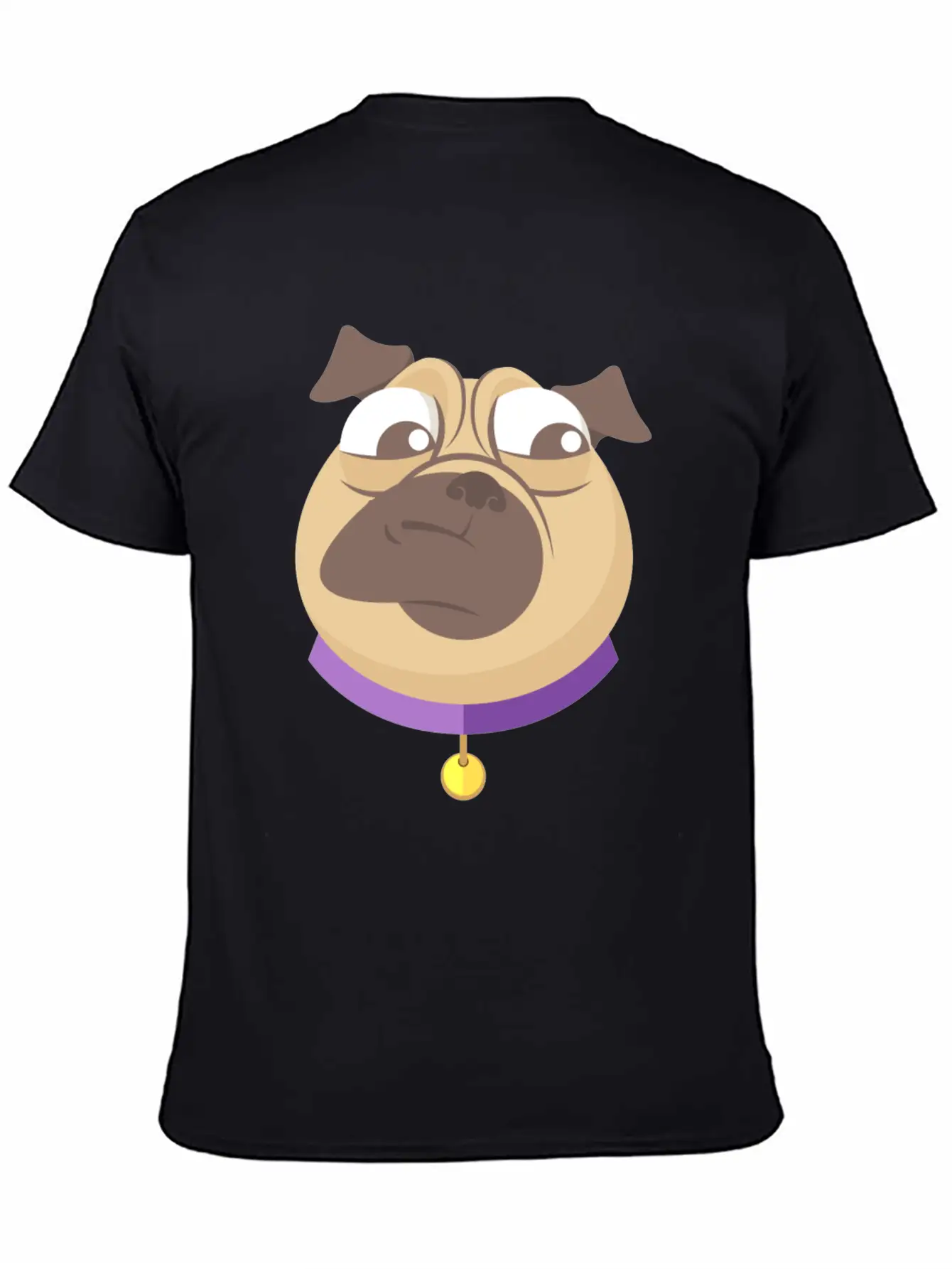 Funny Pack Of Modern Pug Faces 3 Breathable Soft Cotton T-Shirt – Timeless Casual Look