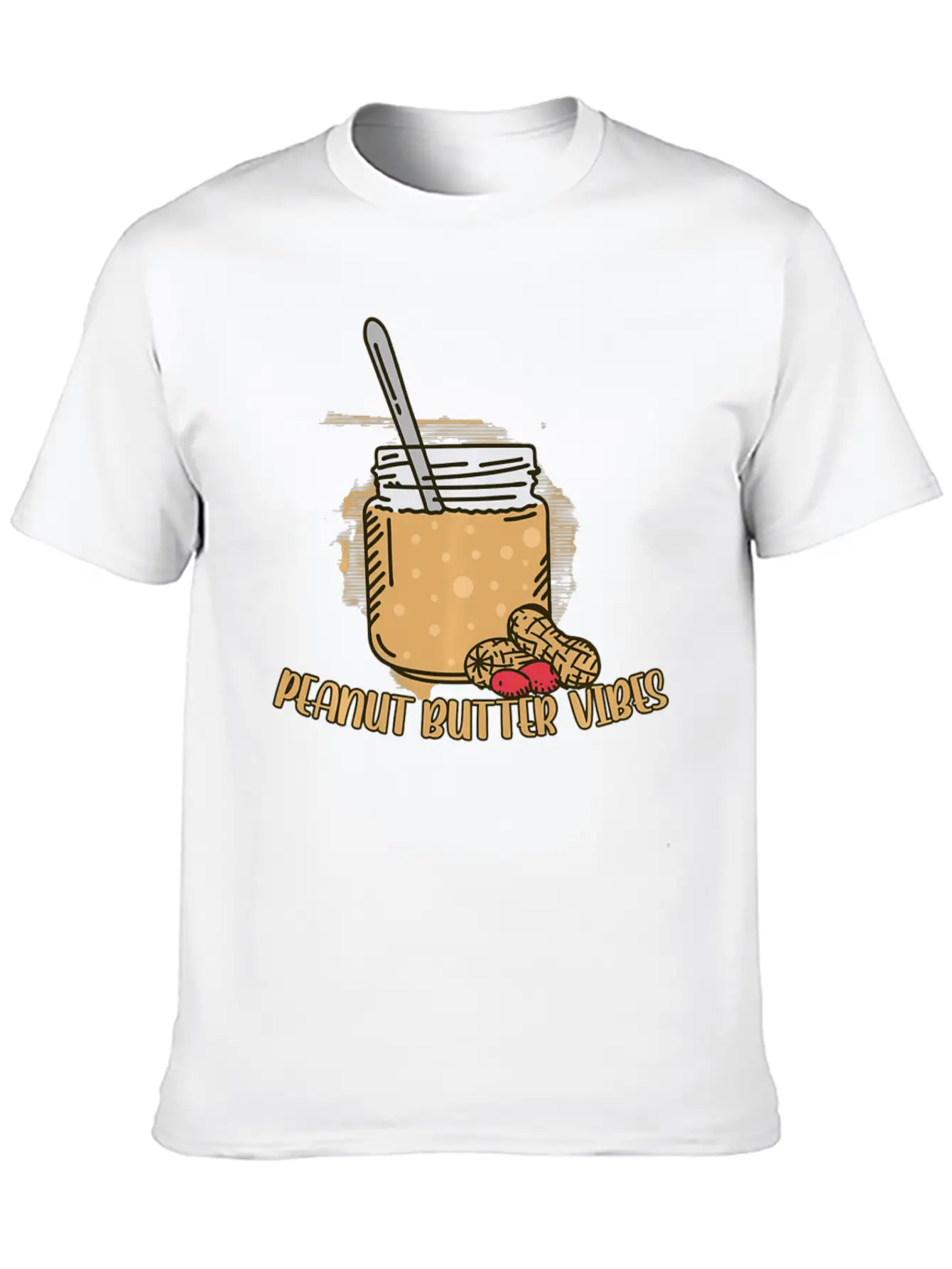 Funny Peanut Butter Vibes Match Perfect Halloween Unisex Casual T-Shirt – Clean Design For Daily Comfort