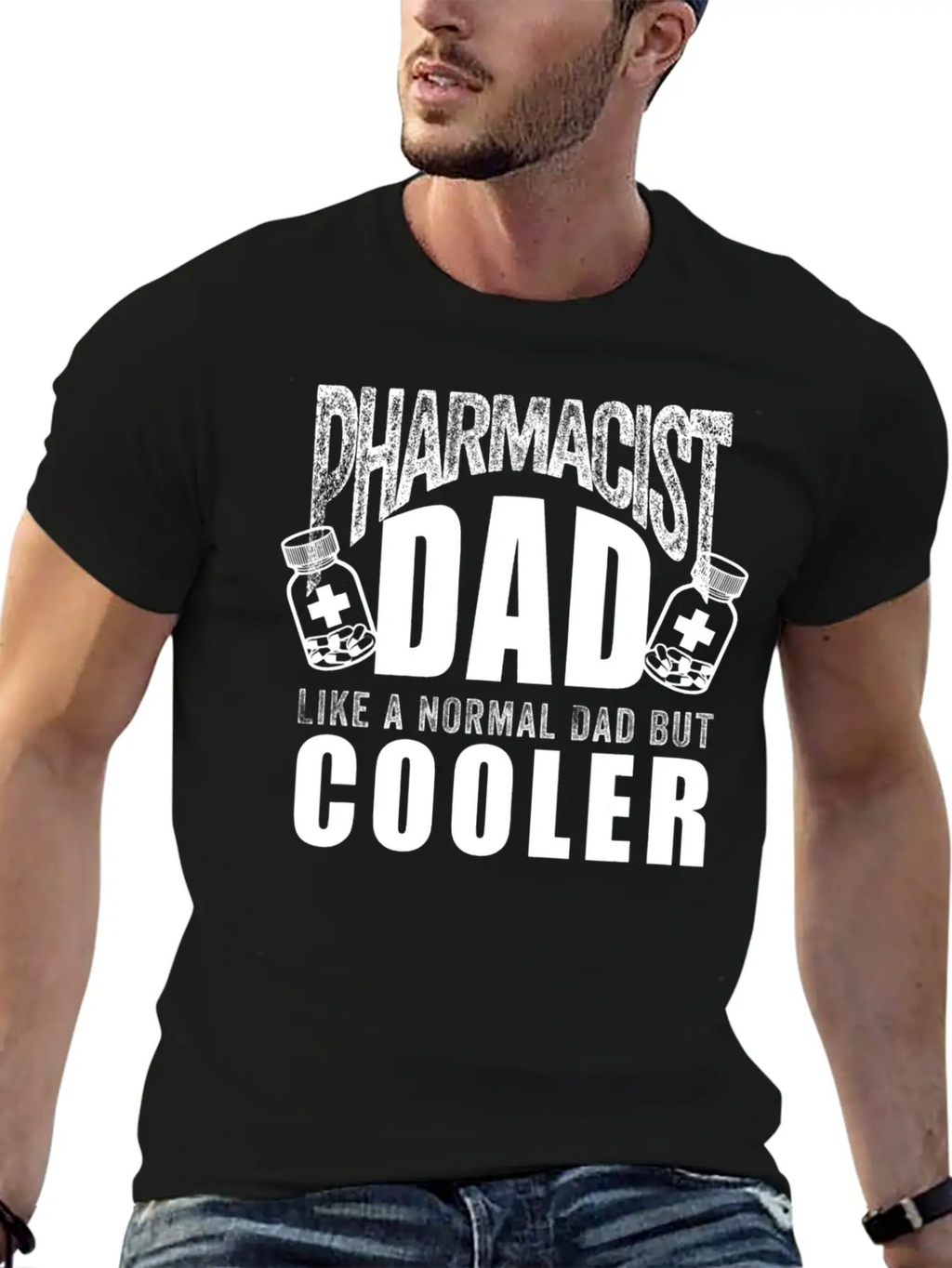 Funny Pharmacist Art For Dad Father Chemist Timeless Short Sleeve Tee – Comfy And Minimalist Design