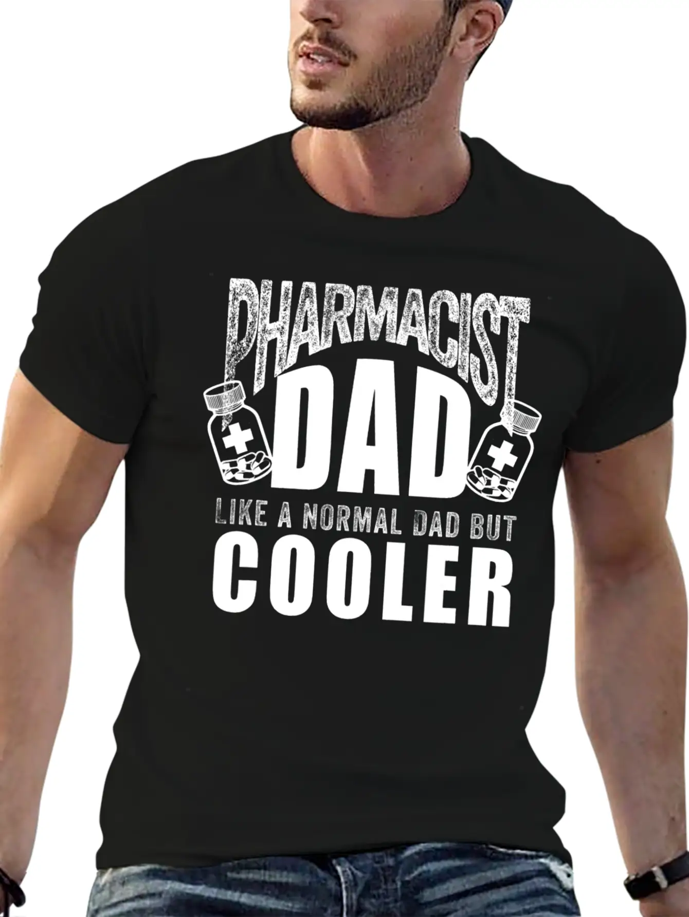 Funny Pharmacist Art For Dad Father Chemist Timeless Short Sleeve Tee – Comfy And Minimalist Design