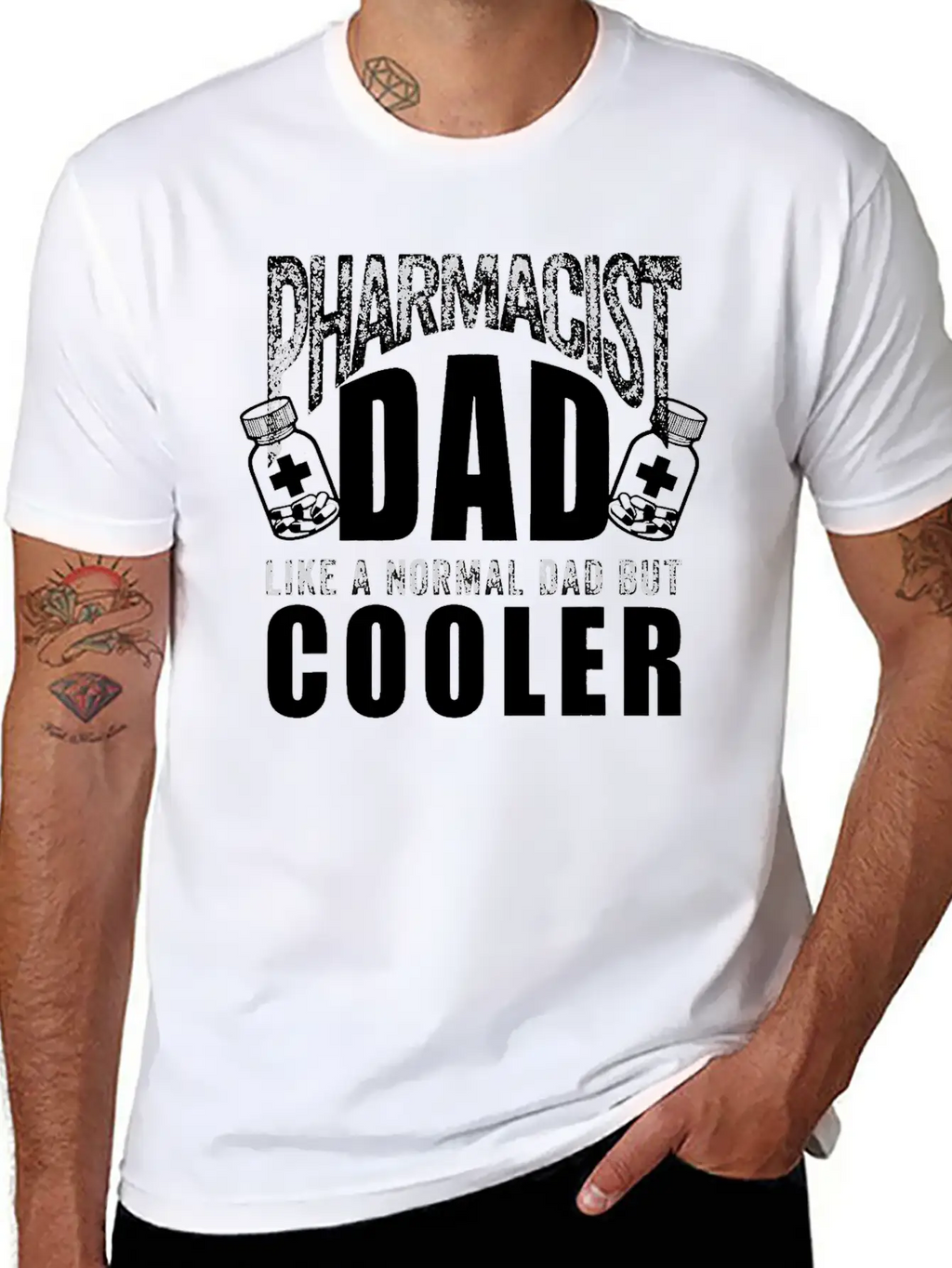 Funny Pharmacist Art For Dad Father Chemist Timeless Short Sleeve Tee – Comfy And Minimalist Design