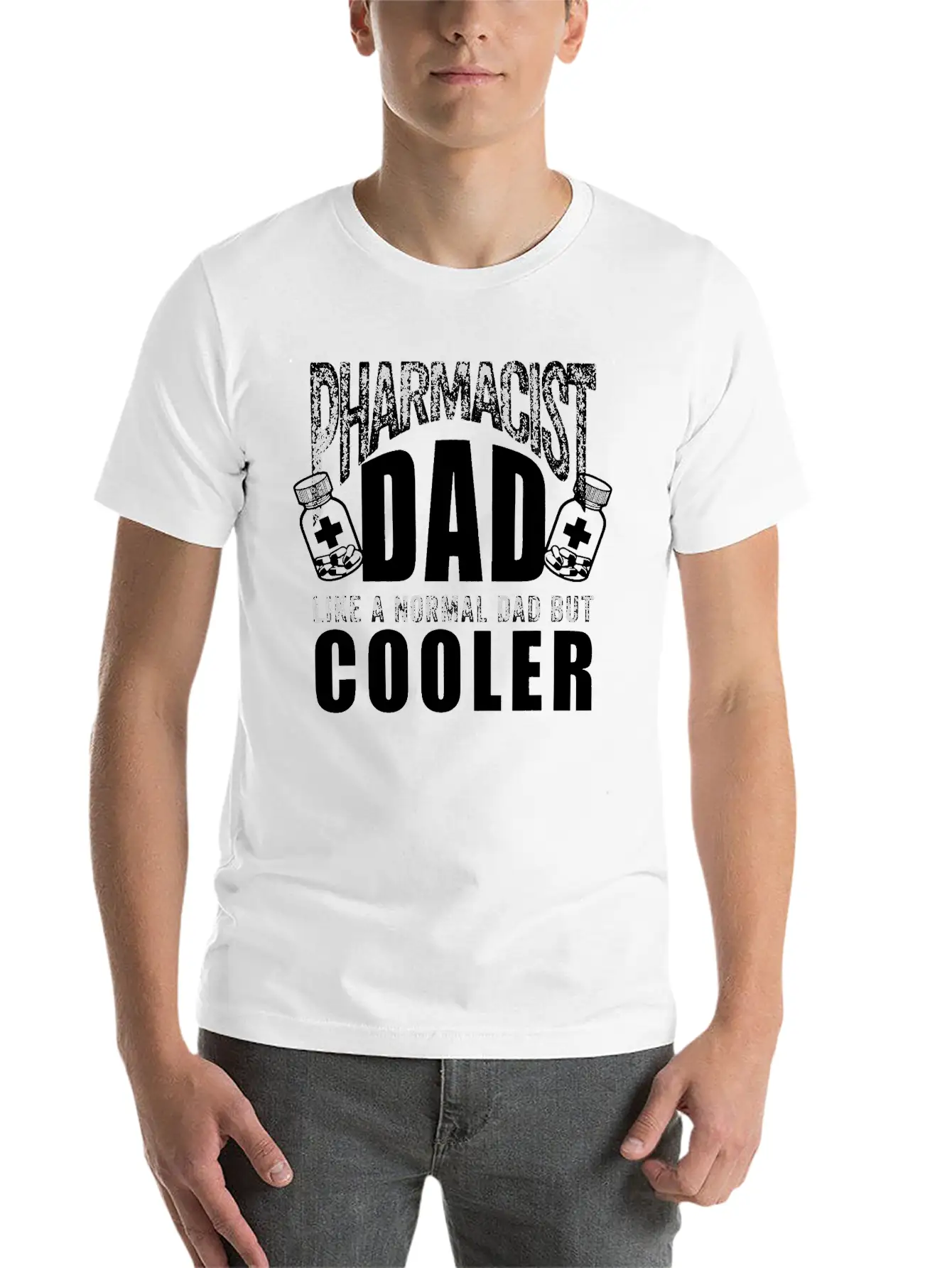 Funny Pharmacist Art For Dad Father Chemist Timeless Short Sleeve Tee – Comfy And Minimalist Design